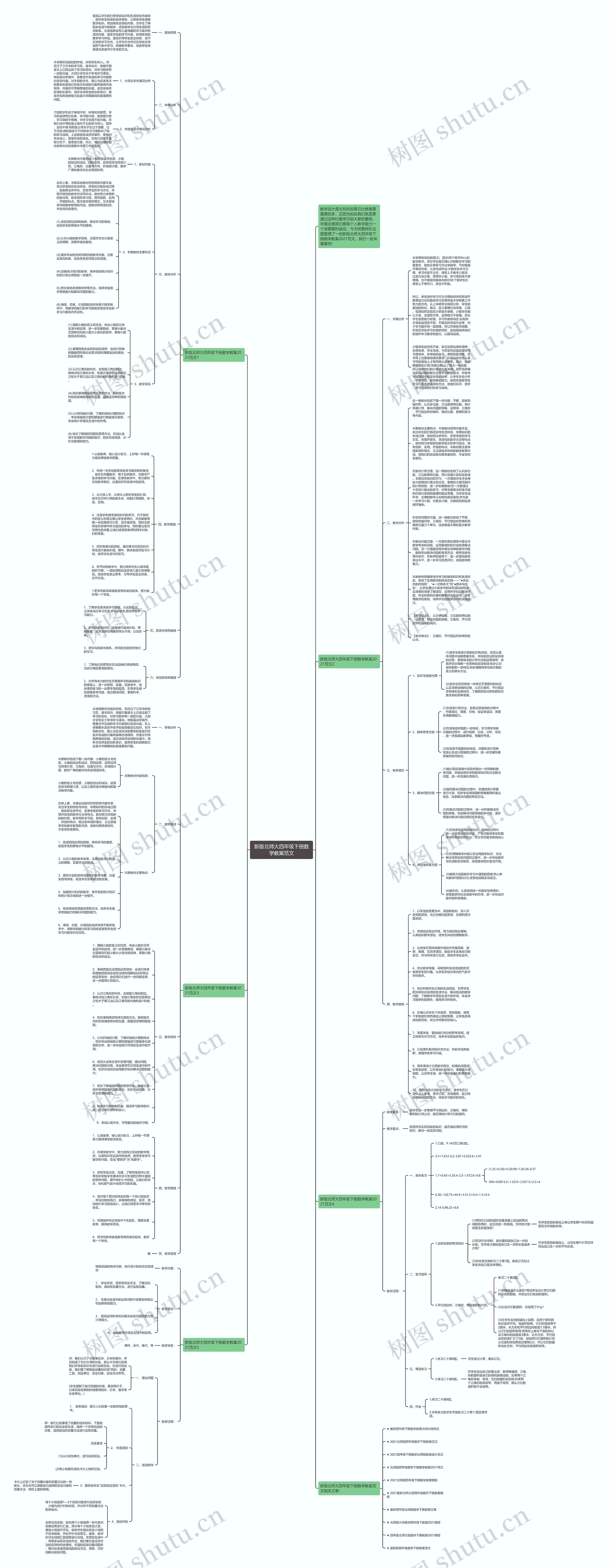 新版北师大四年级下册数学教案范文 新版北师大四年级下册数学教案范文
