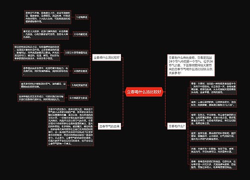 立春喝什么汤比较好