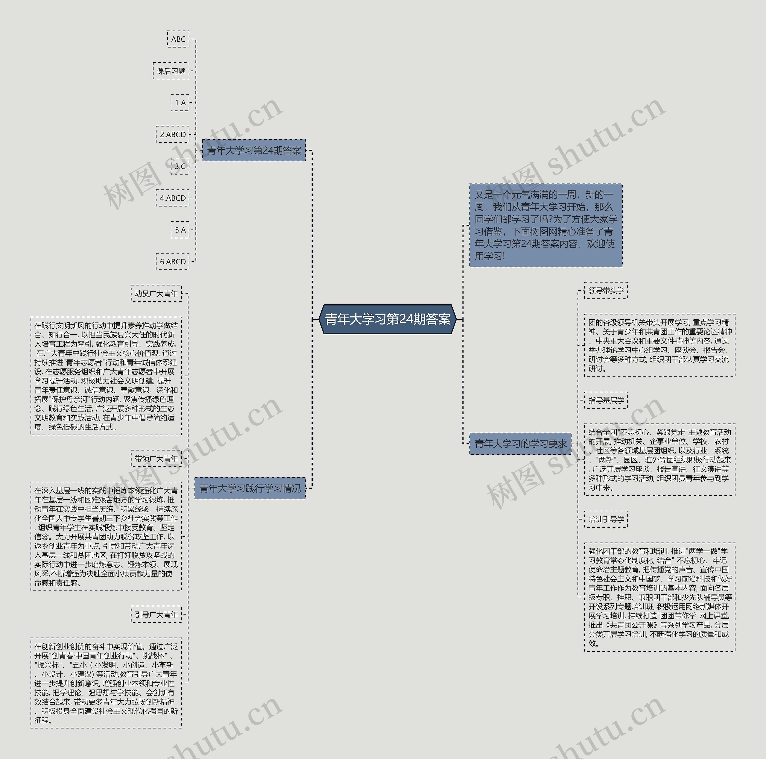 青年大学习第24期答案思维导图