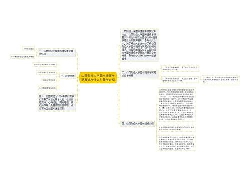 山西财经大学图书情报考研复试考什么？备考必知