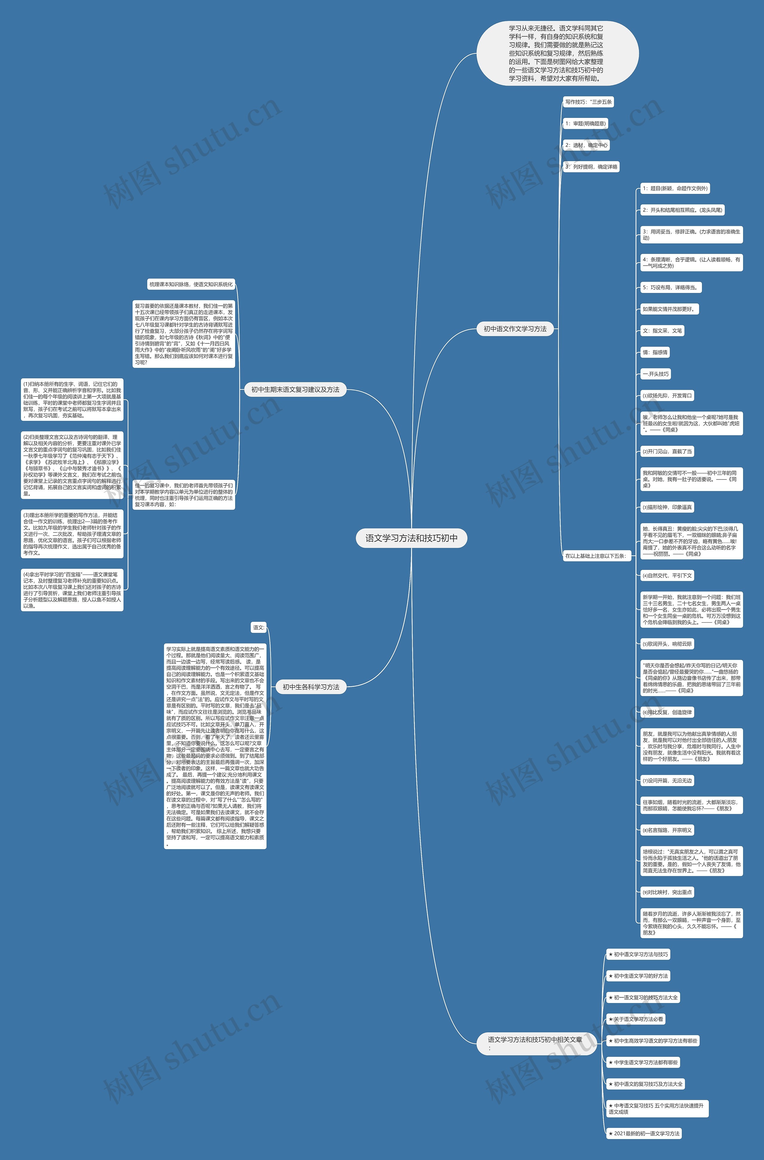 语文学习方法和技巧初中