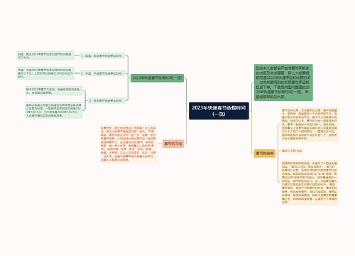 2023年快递春节放假时间(一览)