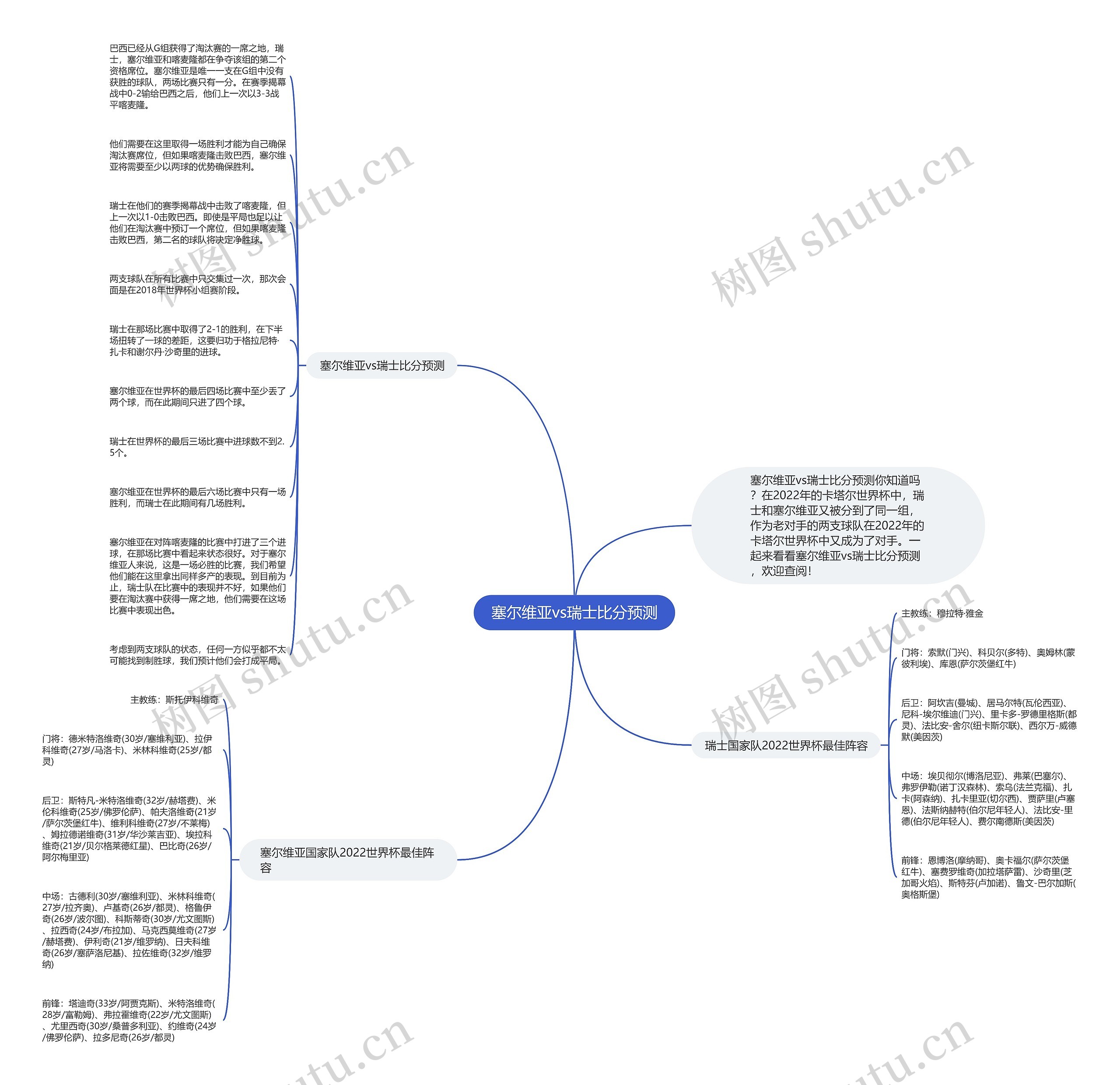 塞尔维亚vs瑞士比分预测思维导图