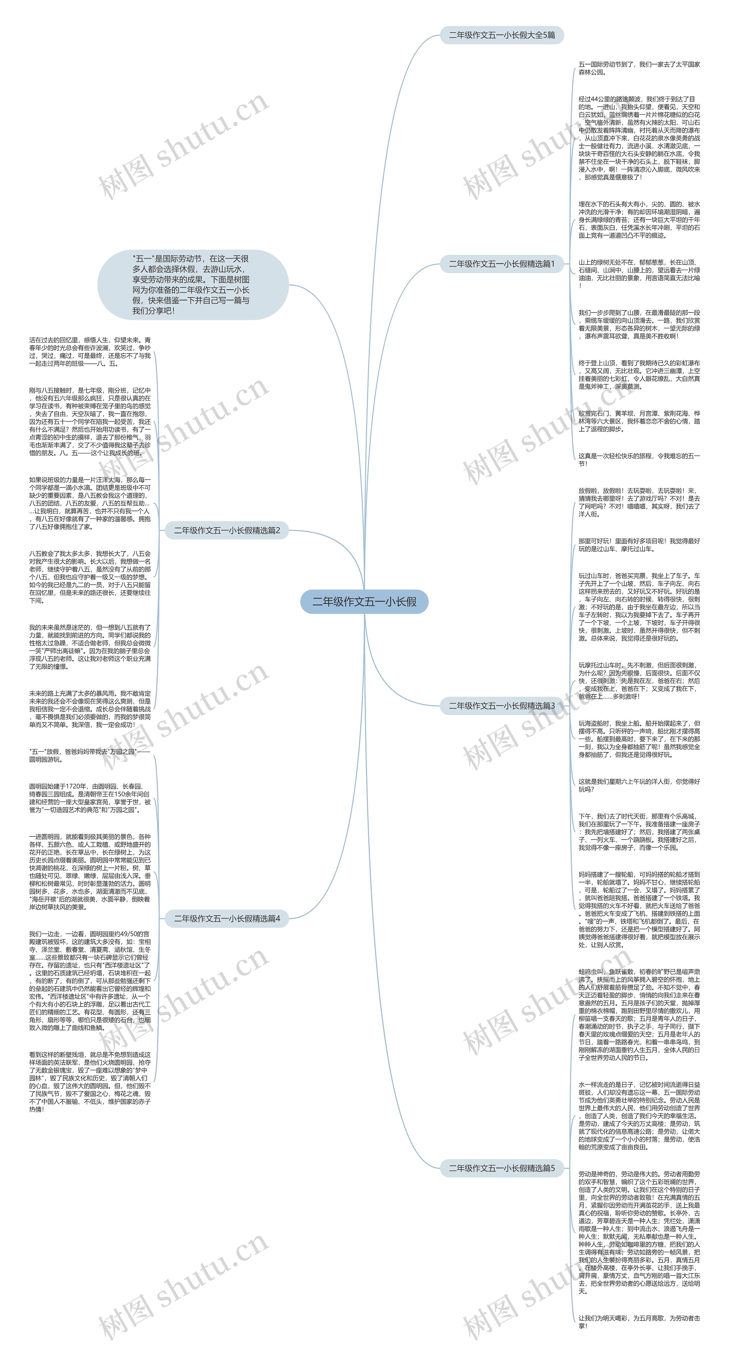 二年级作文五一小长假