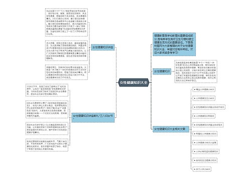 女性健康知识大全