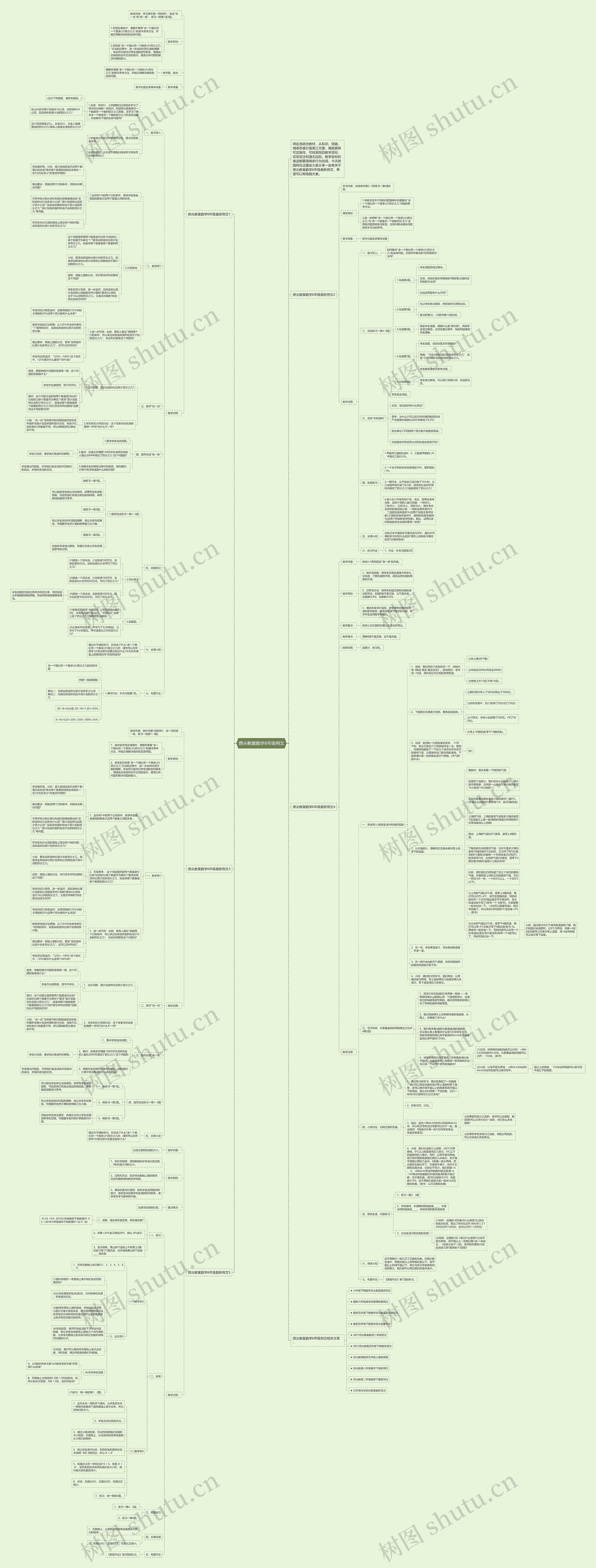 鼎尖教案数学6年级例文