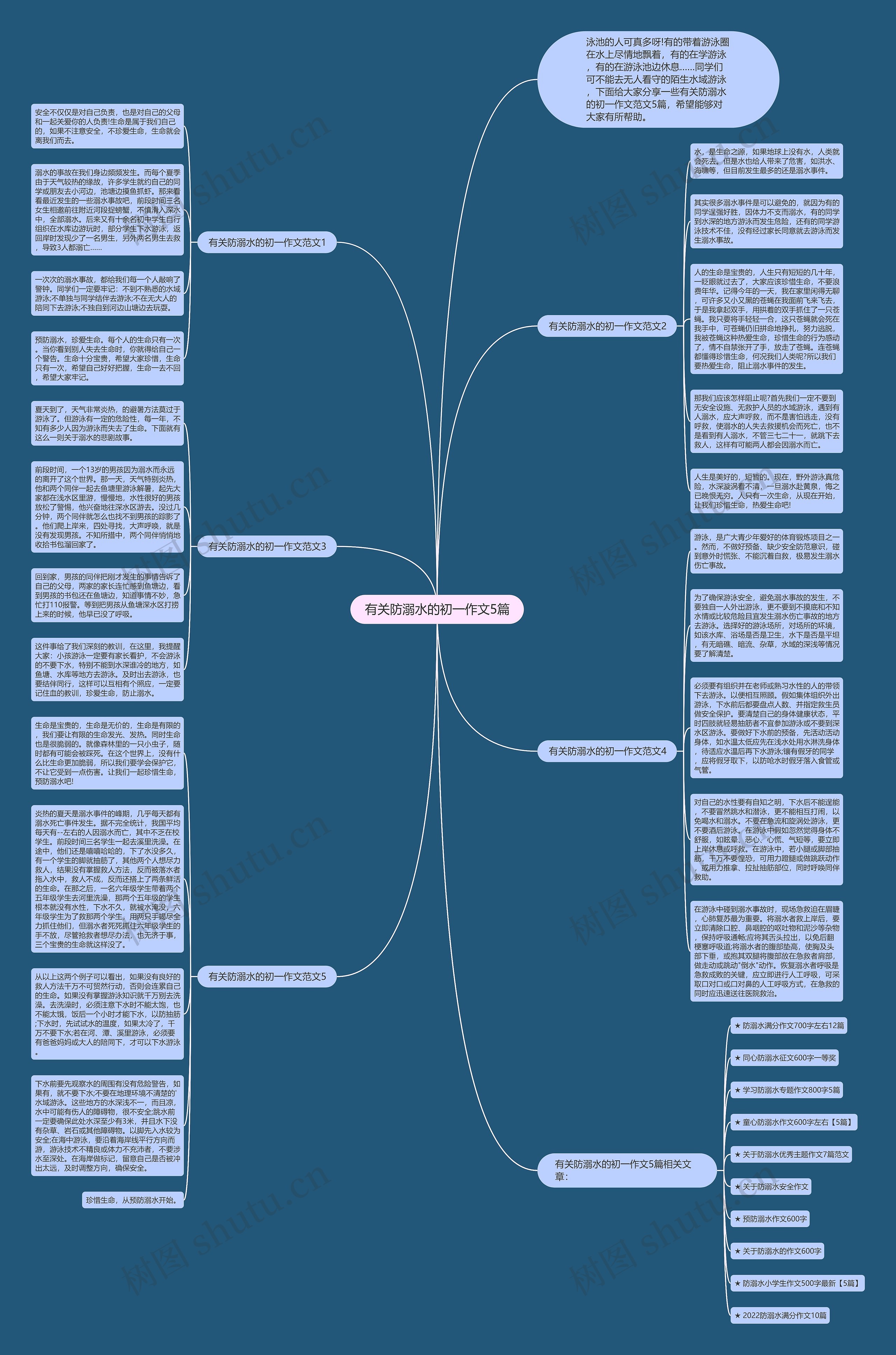 有关防溺水的初一作文5篇