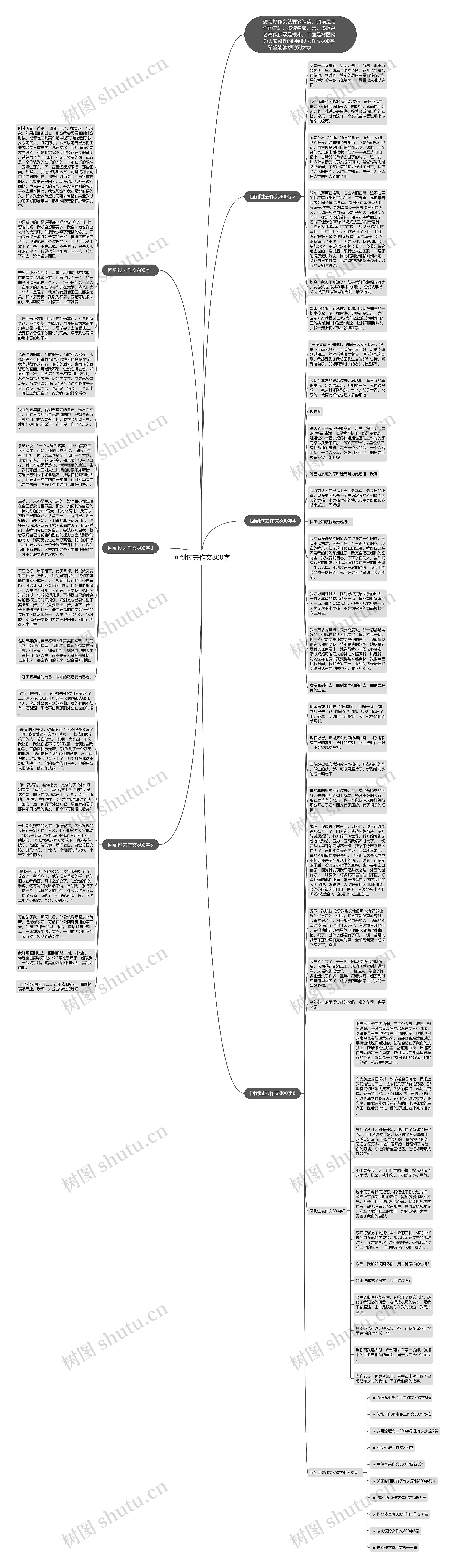 回到过去作文800字