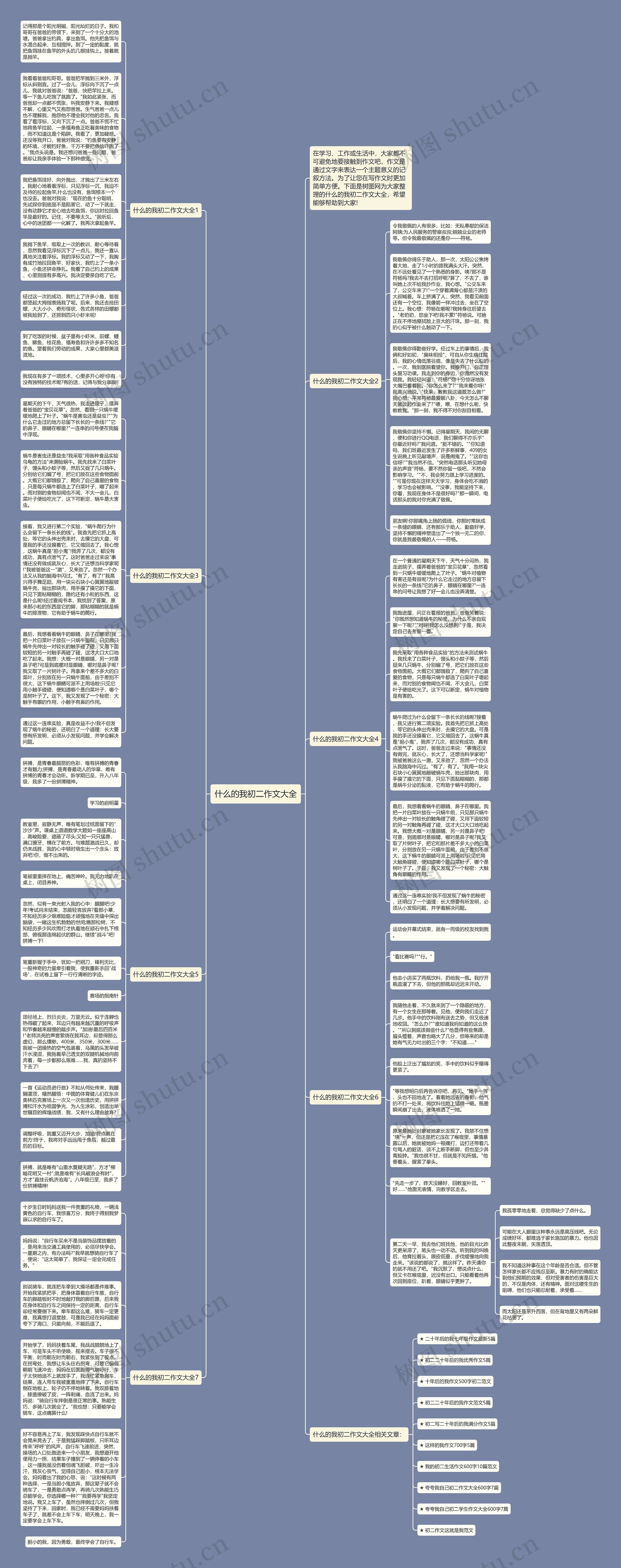 什么的我初二作文大全思维导图