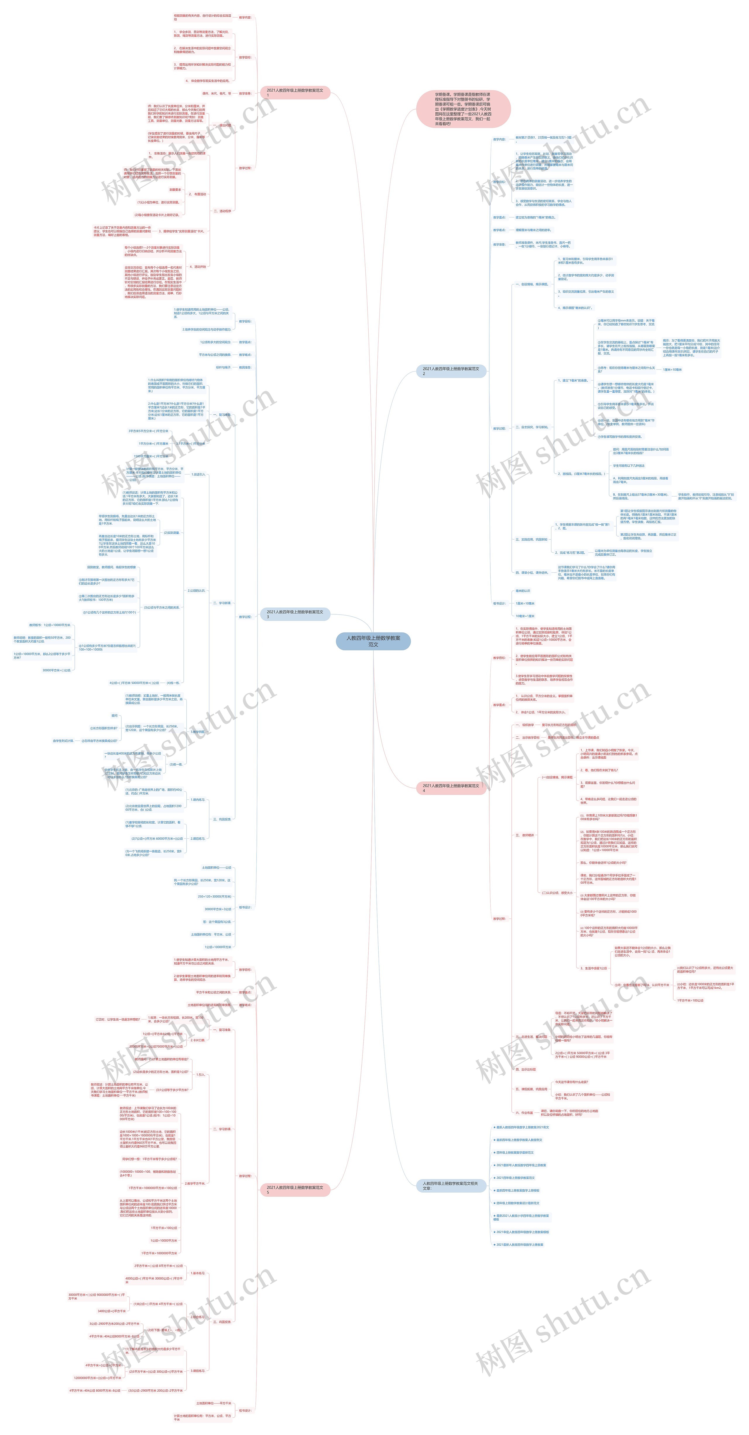人教四年级上册数学教案范文 人教四年级上册数学教案范文