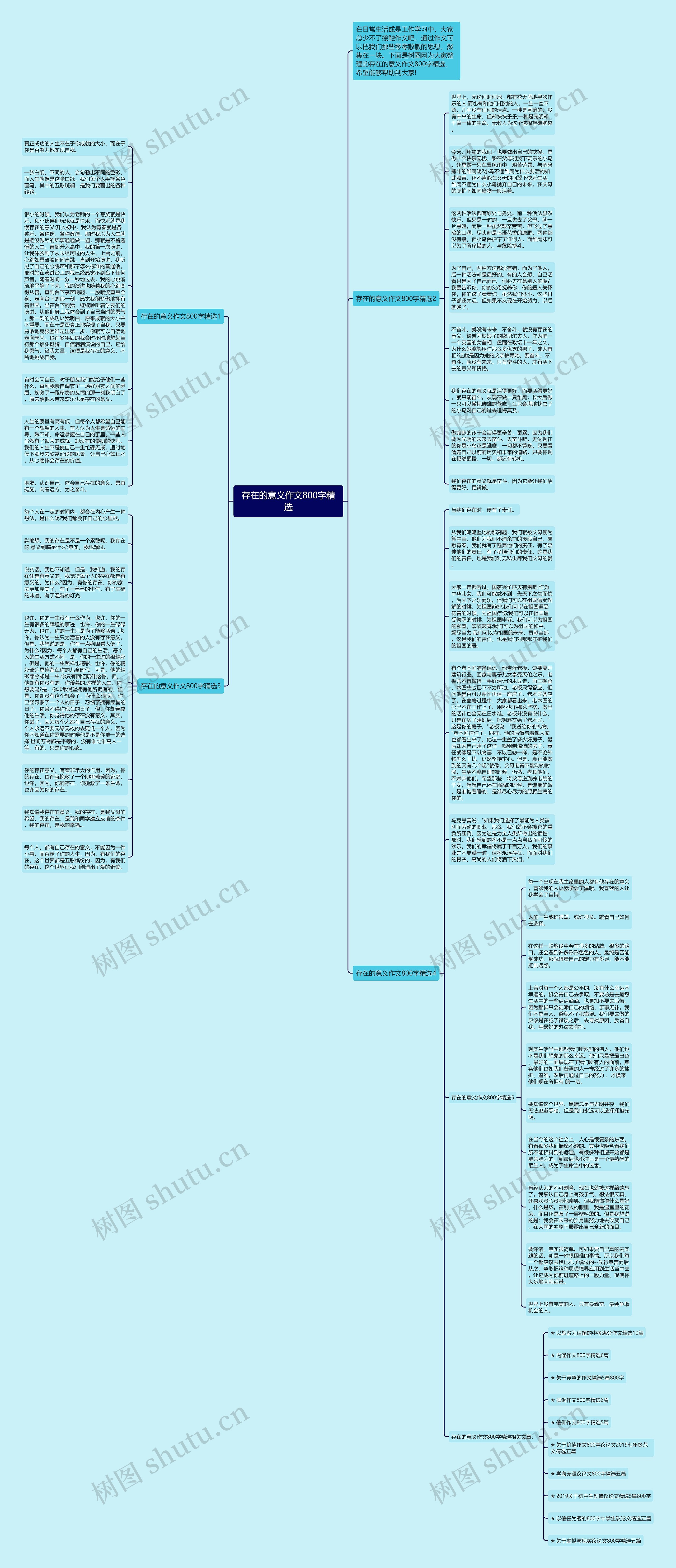 存在的意义作文800字精选思维导图
