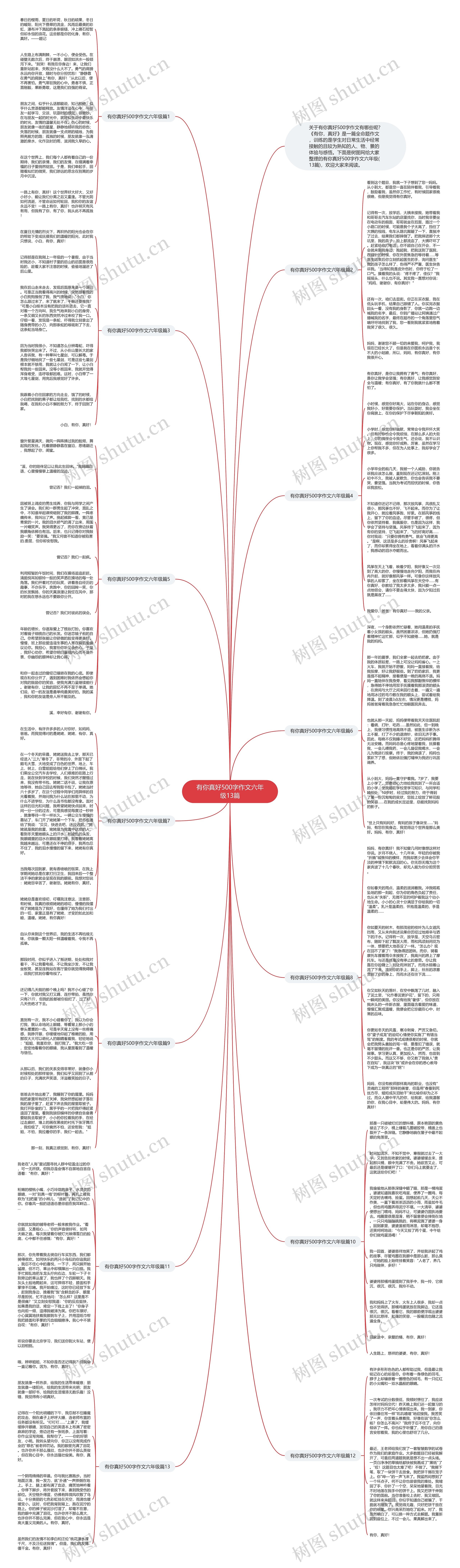 有你真好500字作文六年级13篇