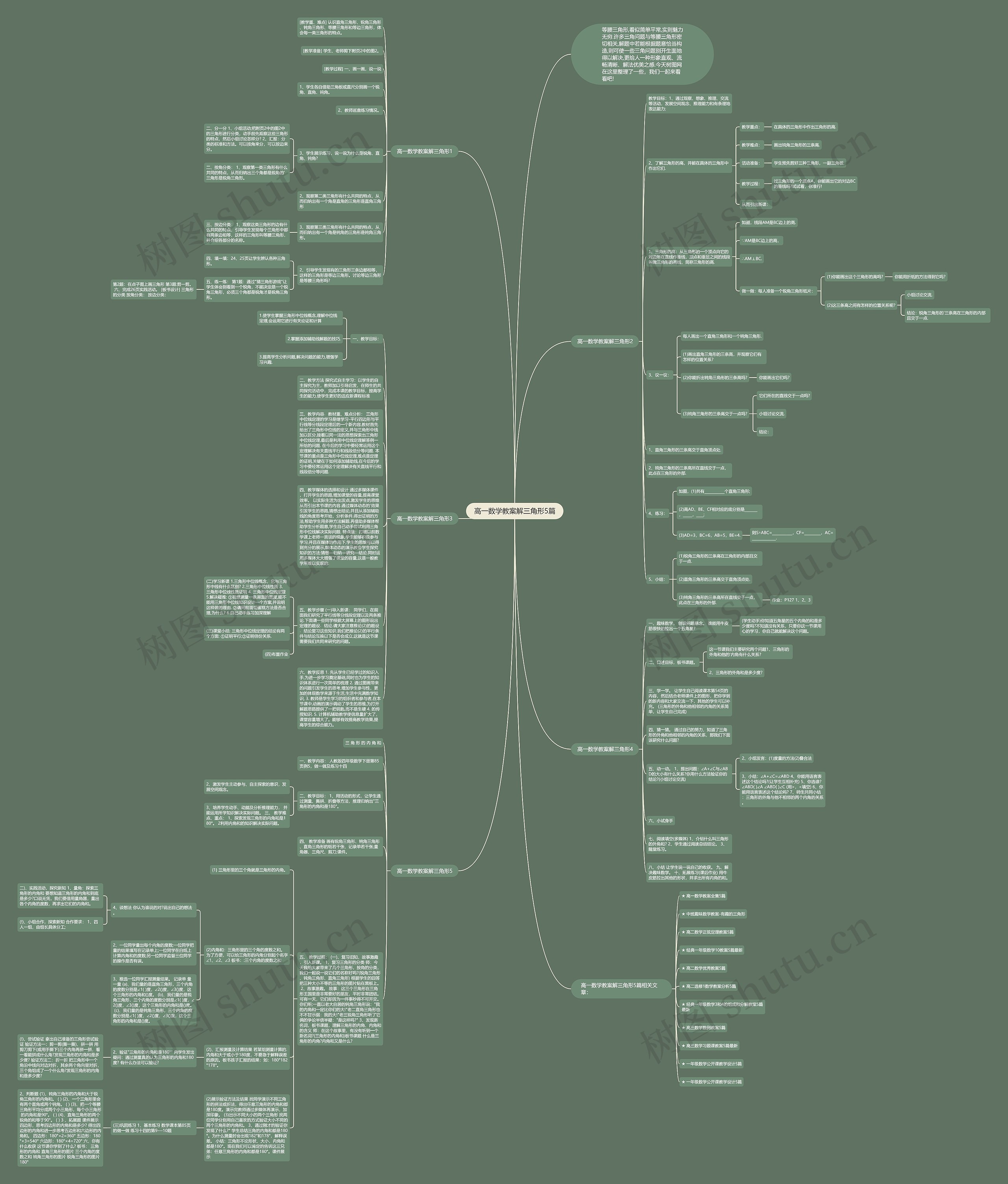 高一数学教案解三角形5篇