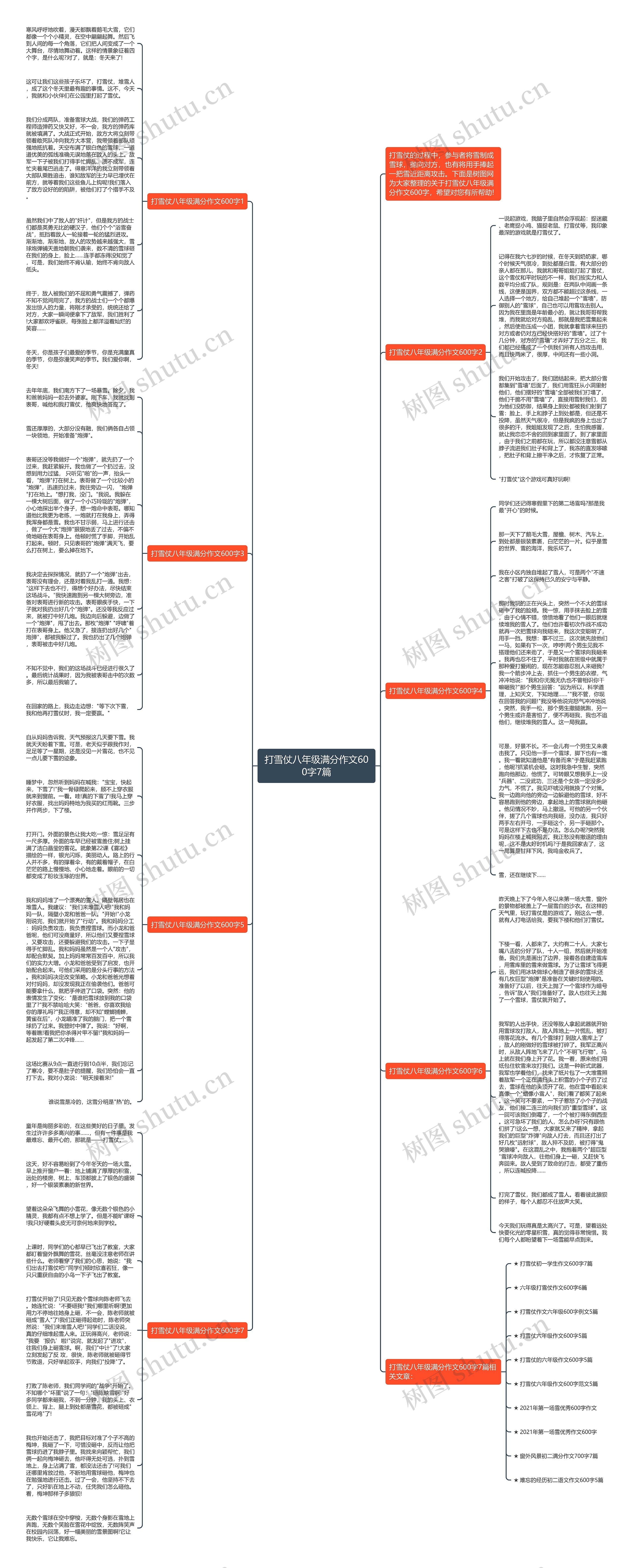 打雪仗八年级满分作文600字7篇