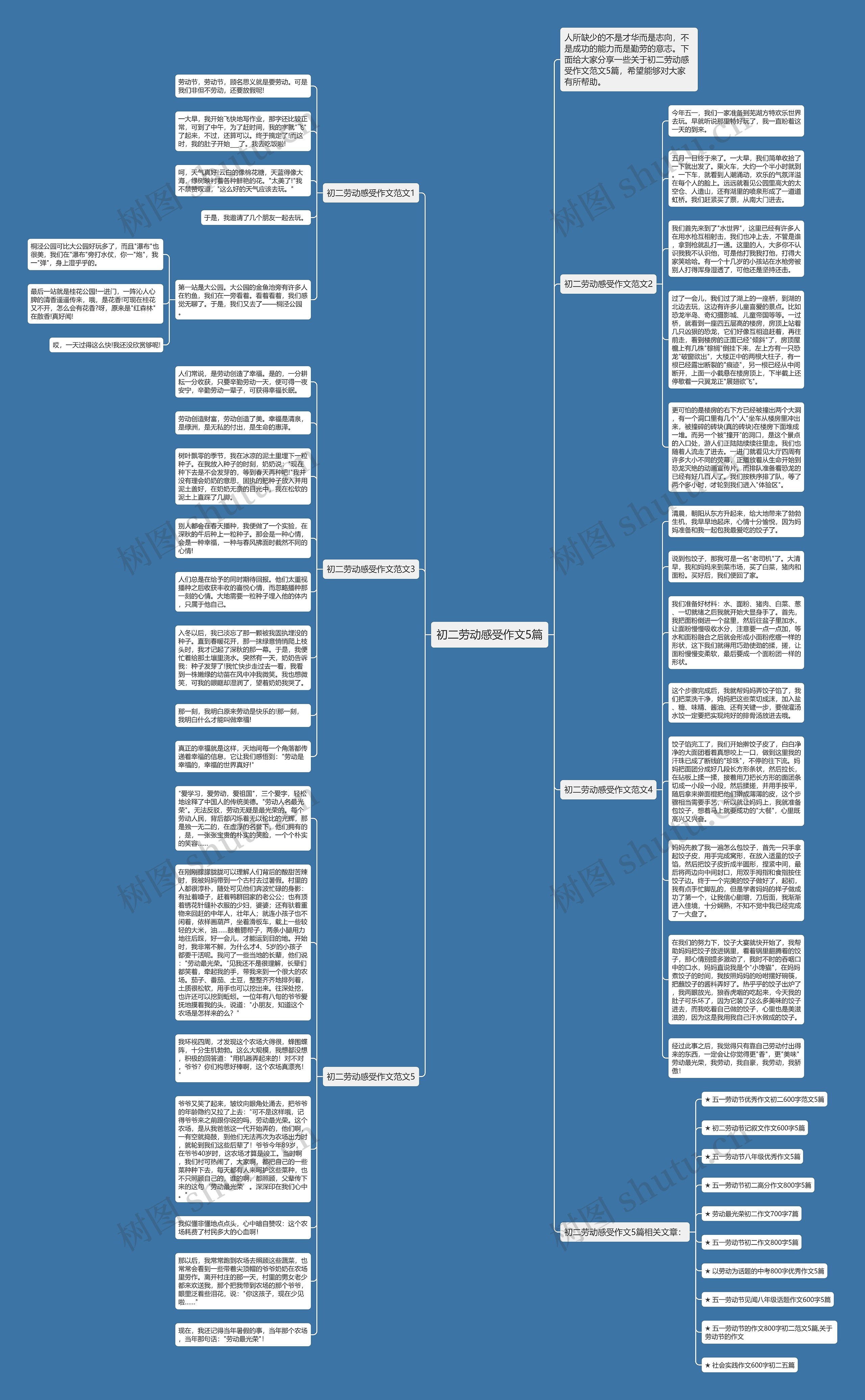 初二劳动感受作文5篇