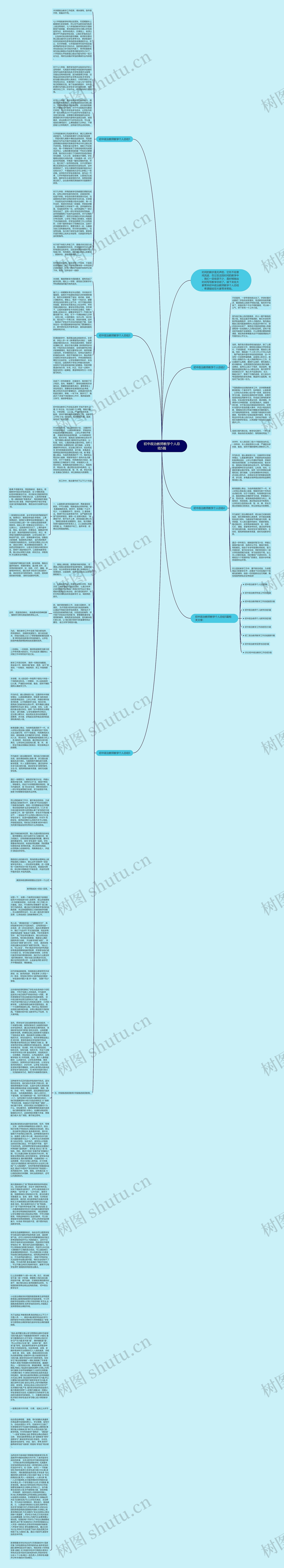 初中政治教师教学个人总结5篇思维导图