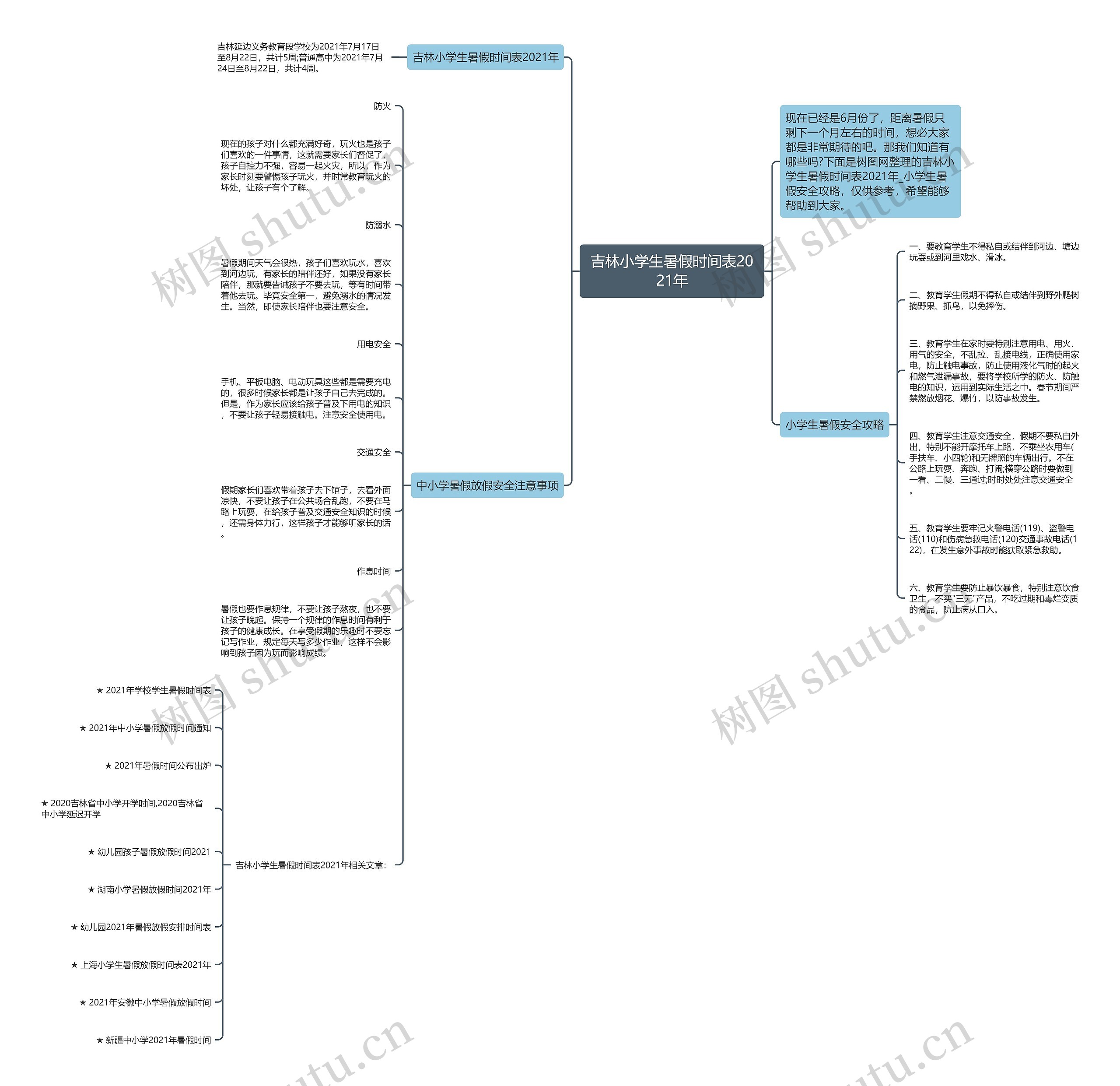 吉林小学生暑假时间表2021年 吉林小学生暑假时间表2021年