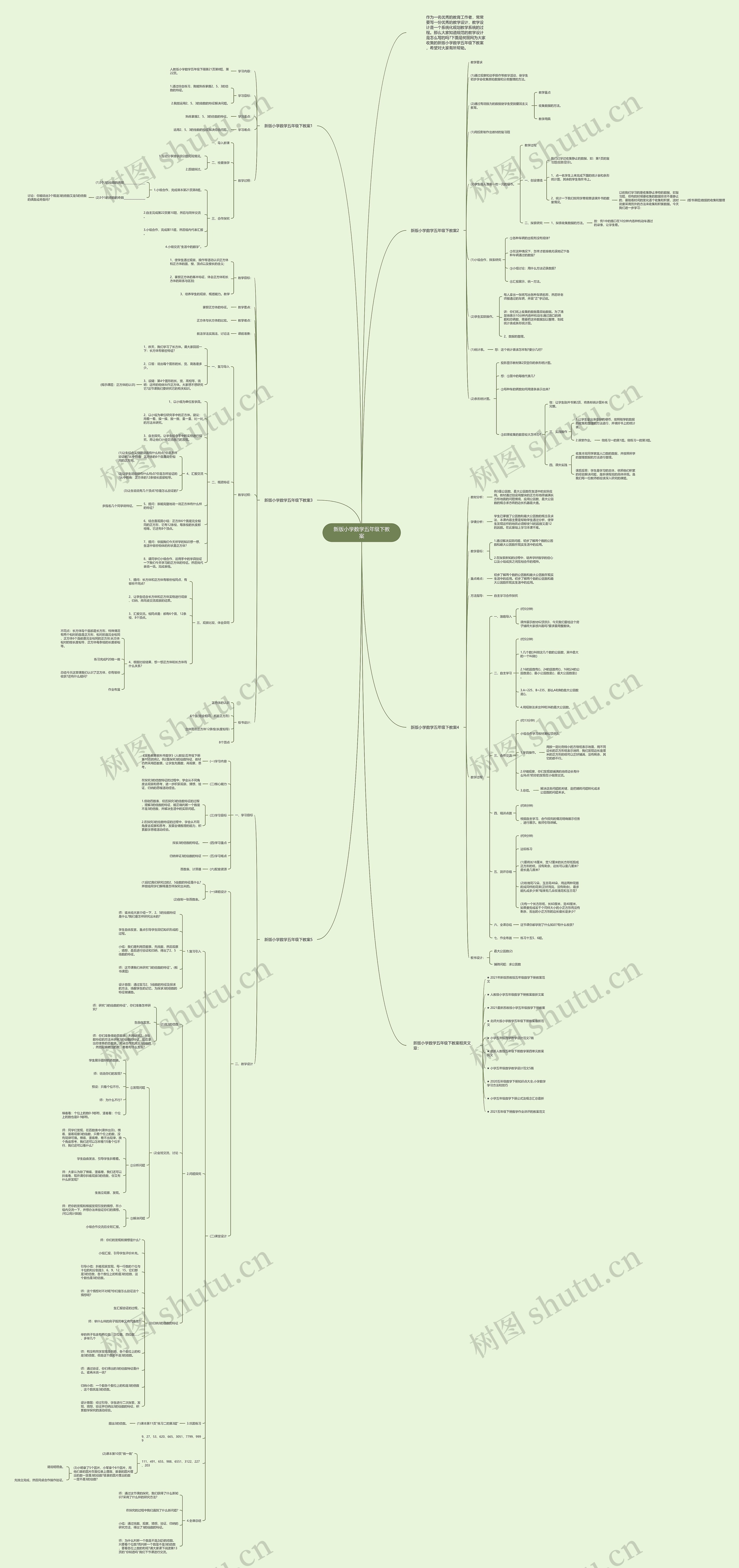 新版小学数学五年级下教案 新版小学数学五年级下教案