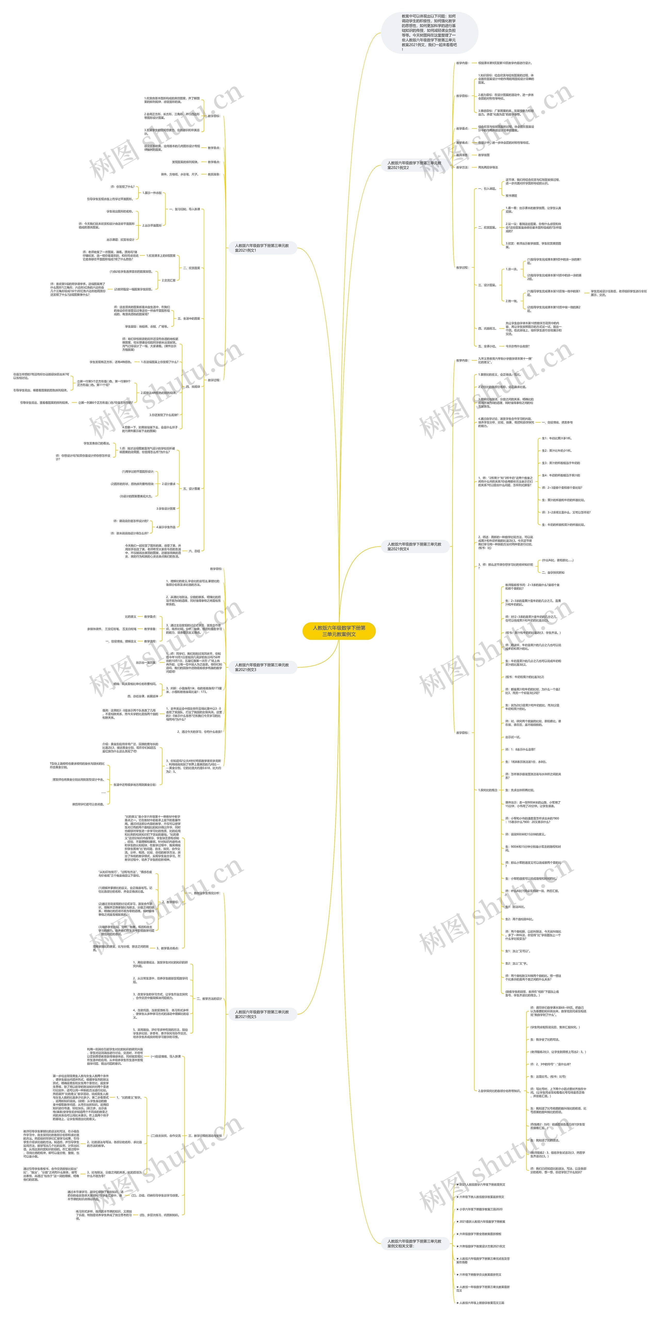 人教版六年级数学下册第三单元教案例文