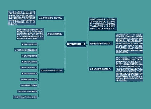 茶花养殖知识大全