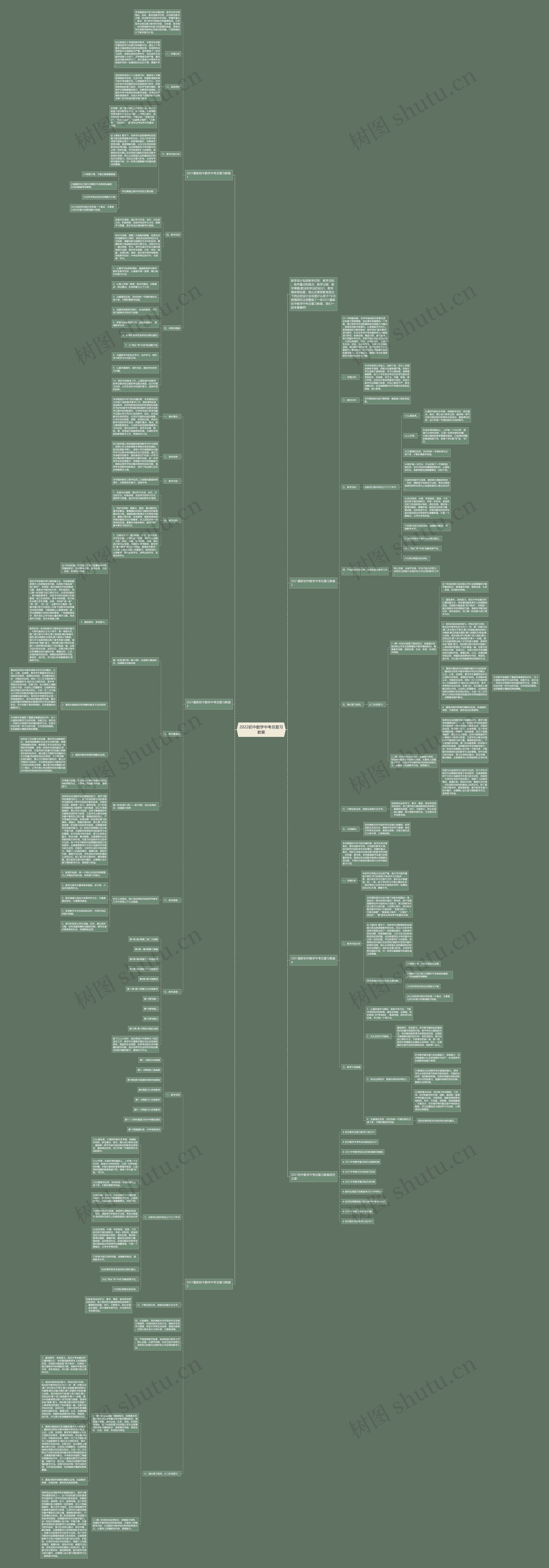 2022初中数学中考总复习教案 2022初中数学中考总复习教案