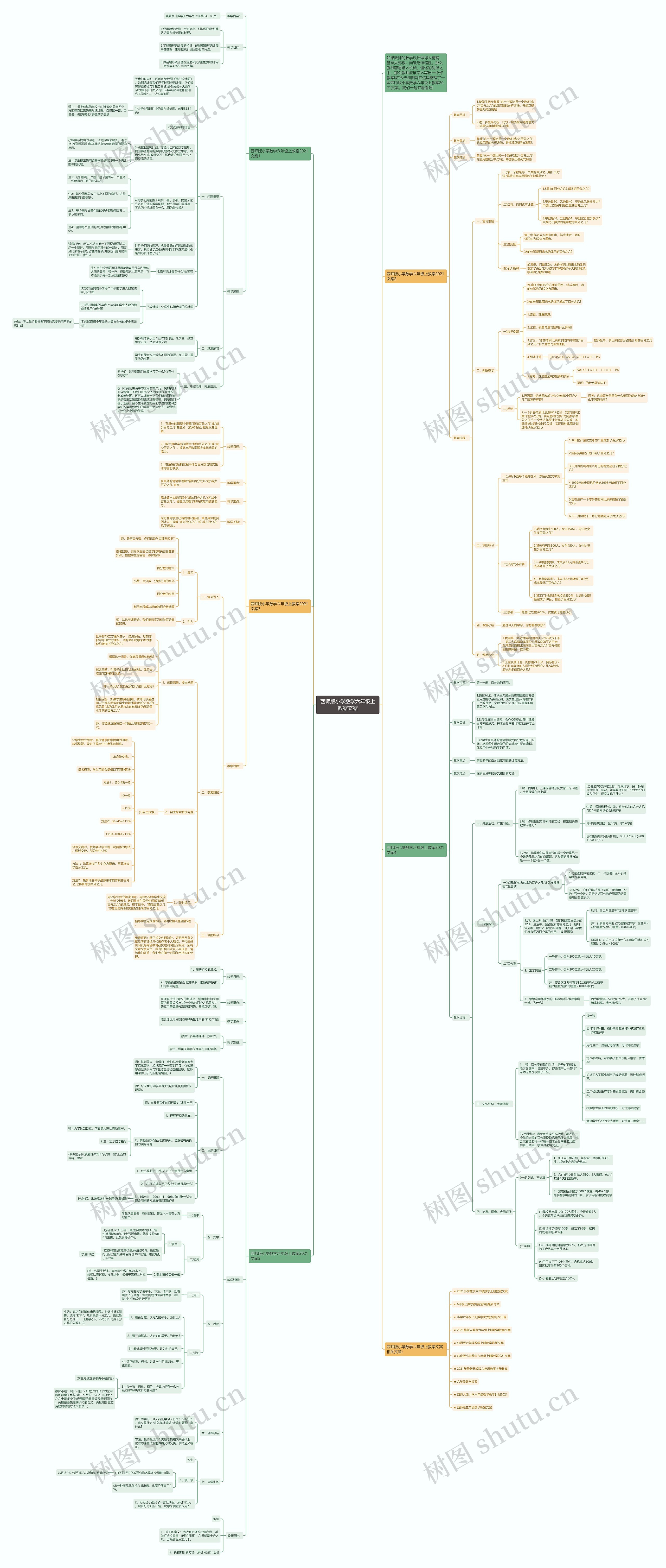 西师版小学数学六年级上教案文案