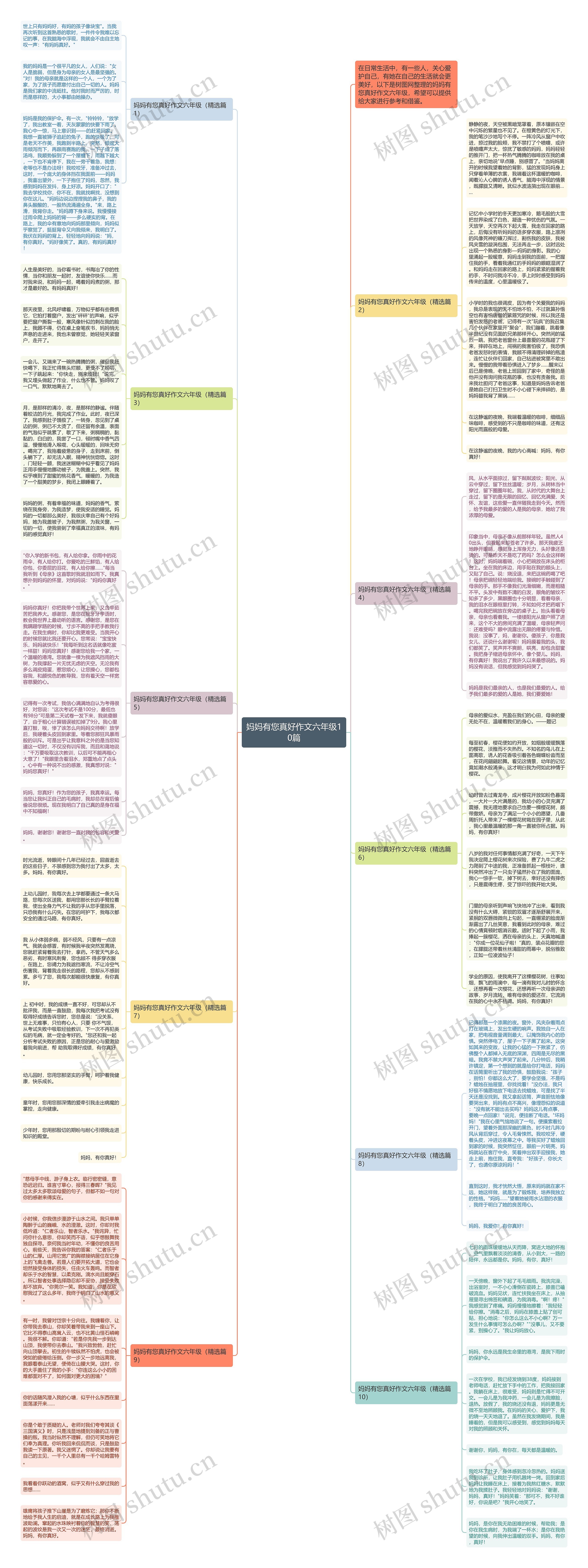 妈妈有您真好作文六年级10篇