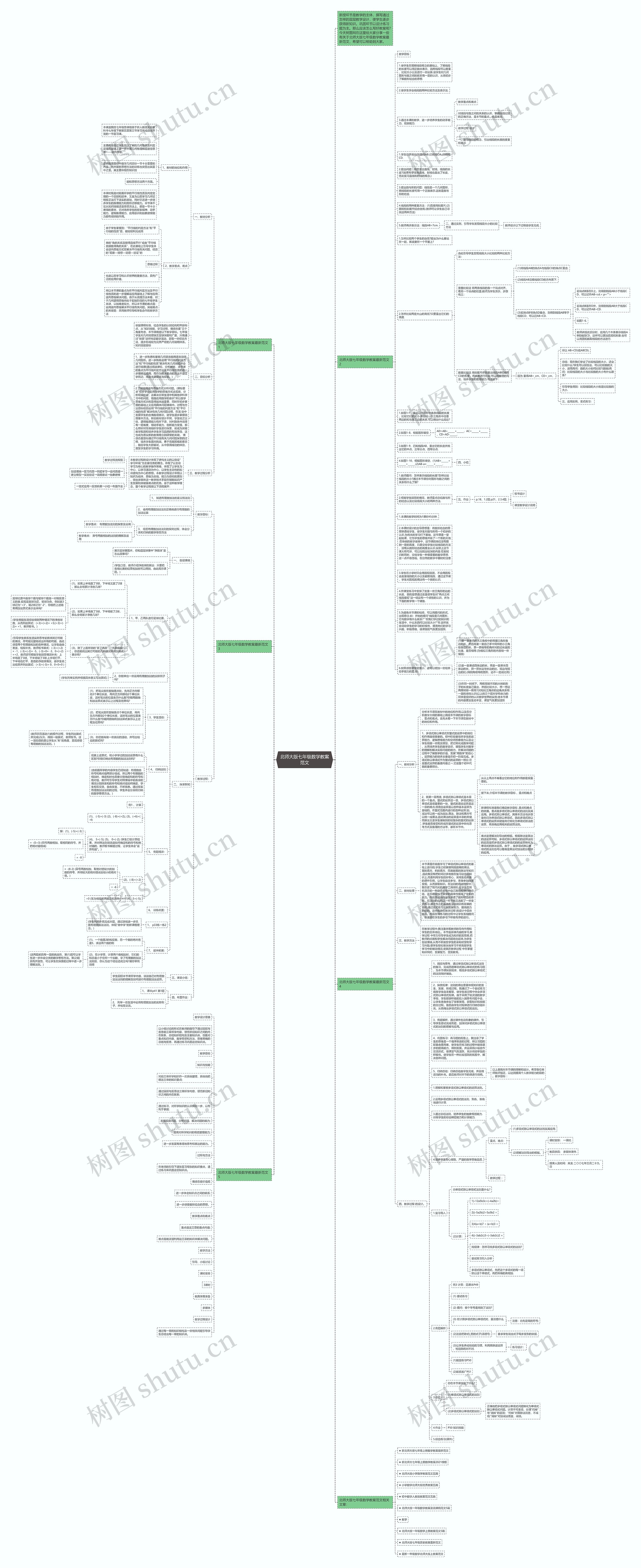 北师大版七年级数学教案范文