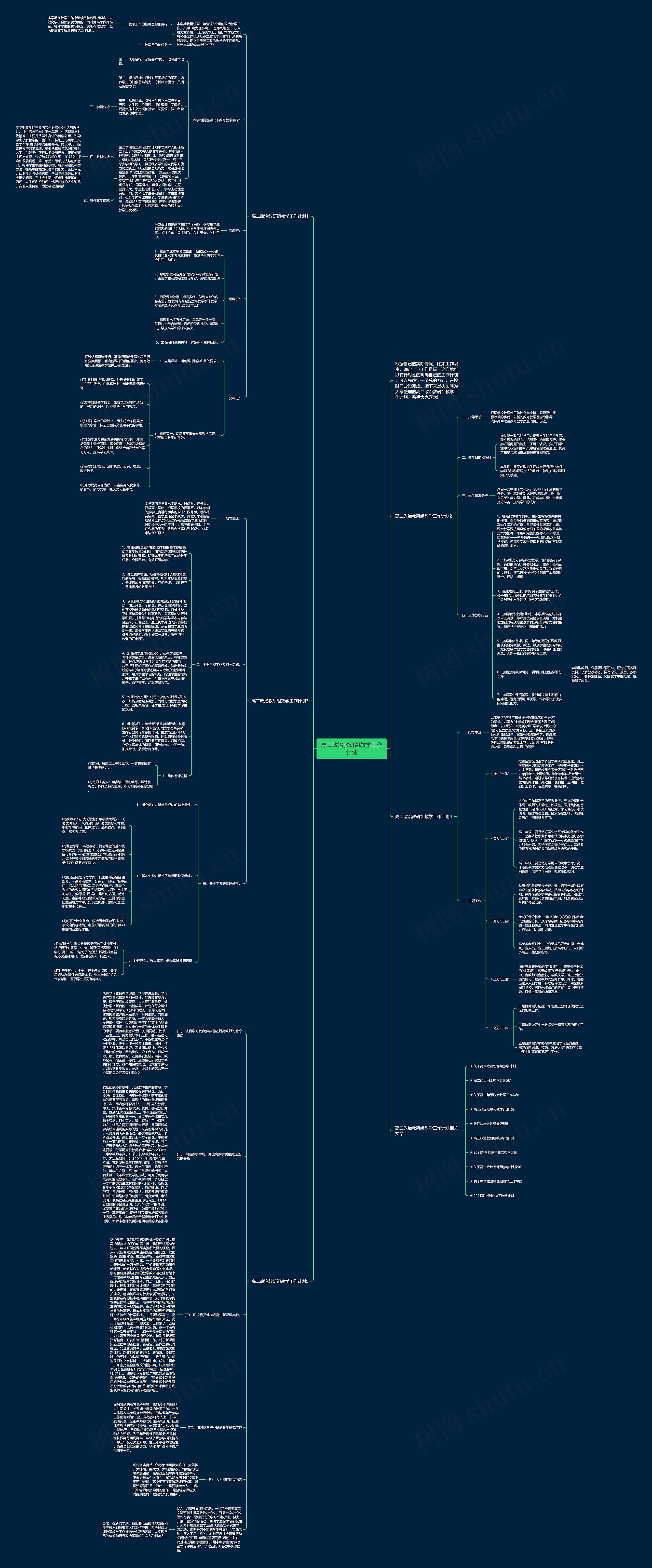 高二政治教研组教学工作计划