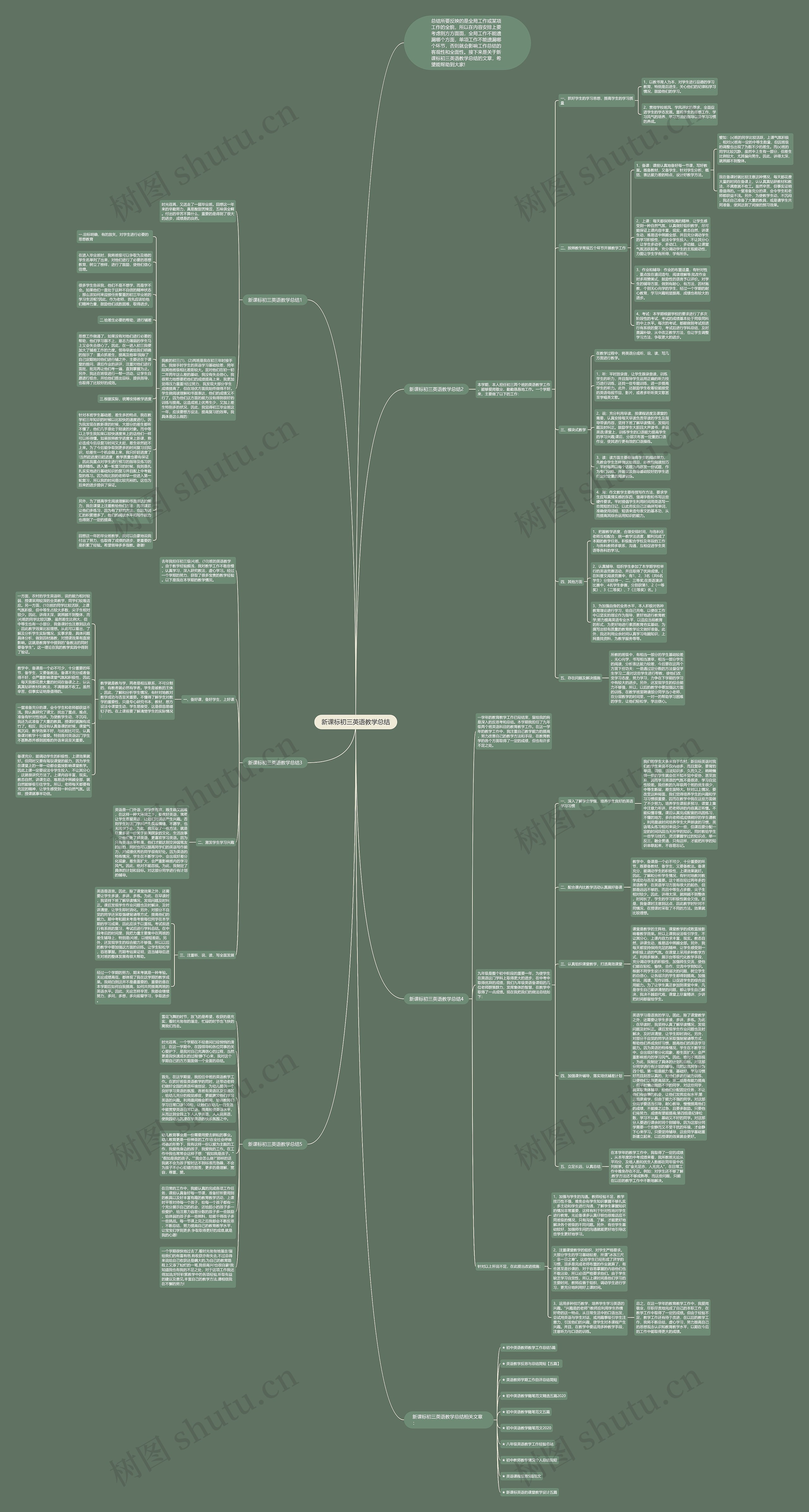 新课标初三英语教学总结思维导图