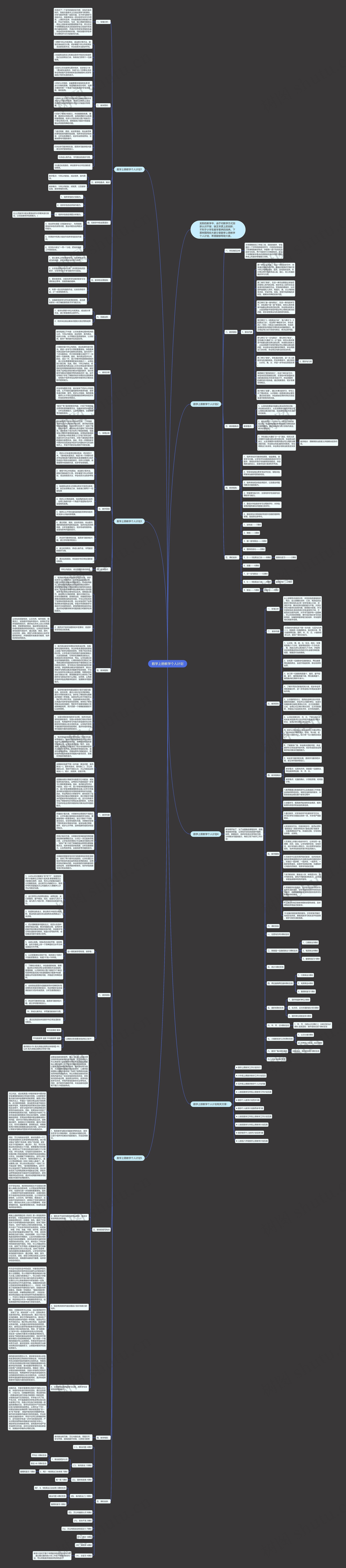 数学上册教学个人计划思维导图