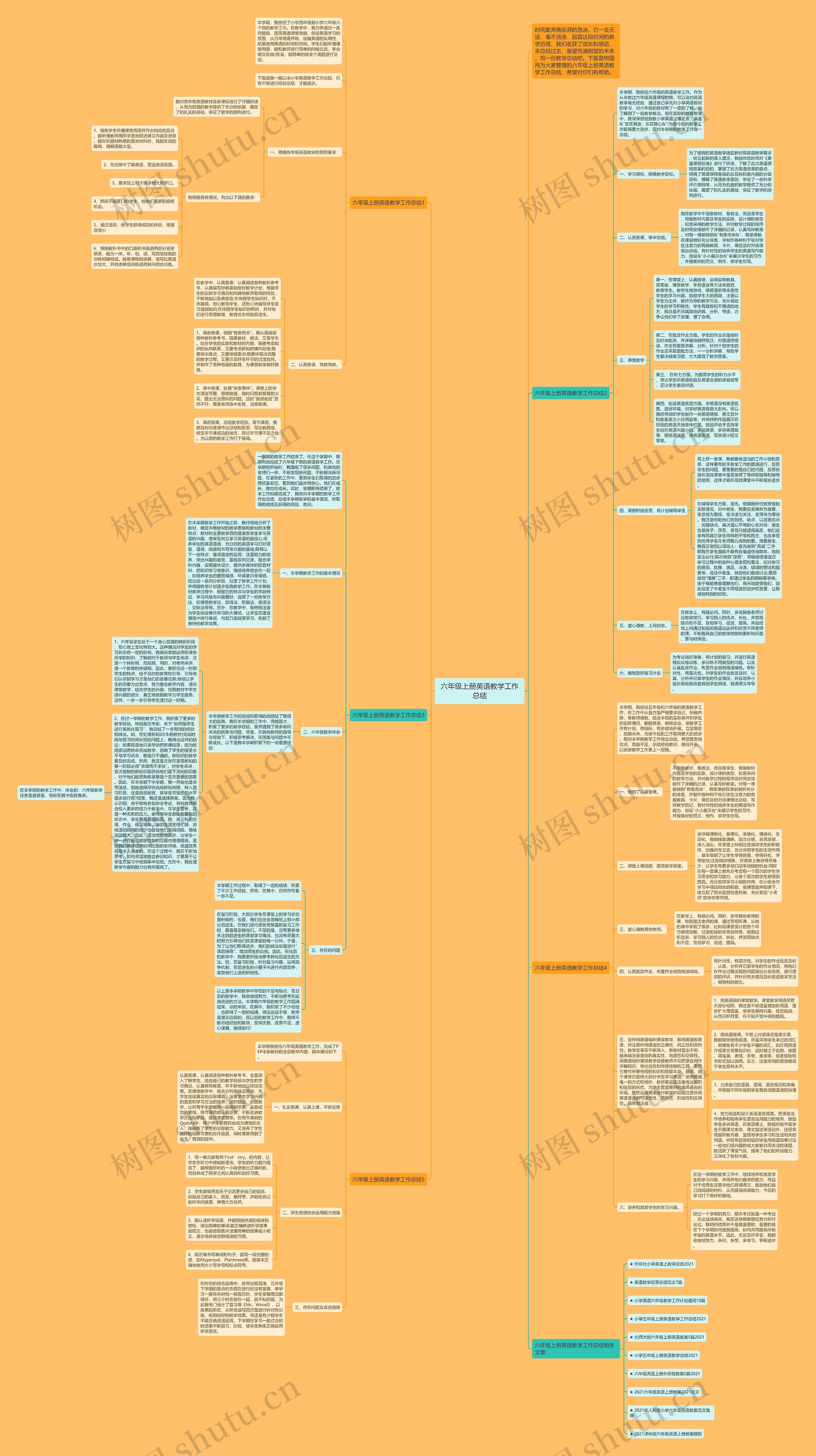 六年级上册英语教学工作总结
