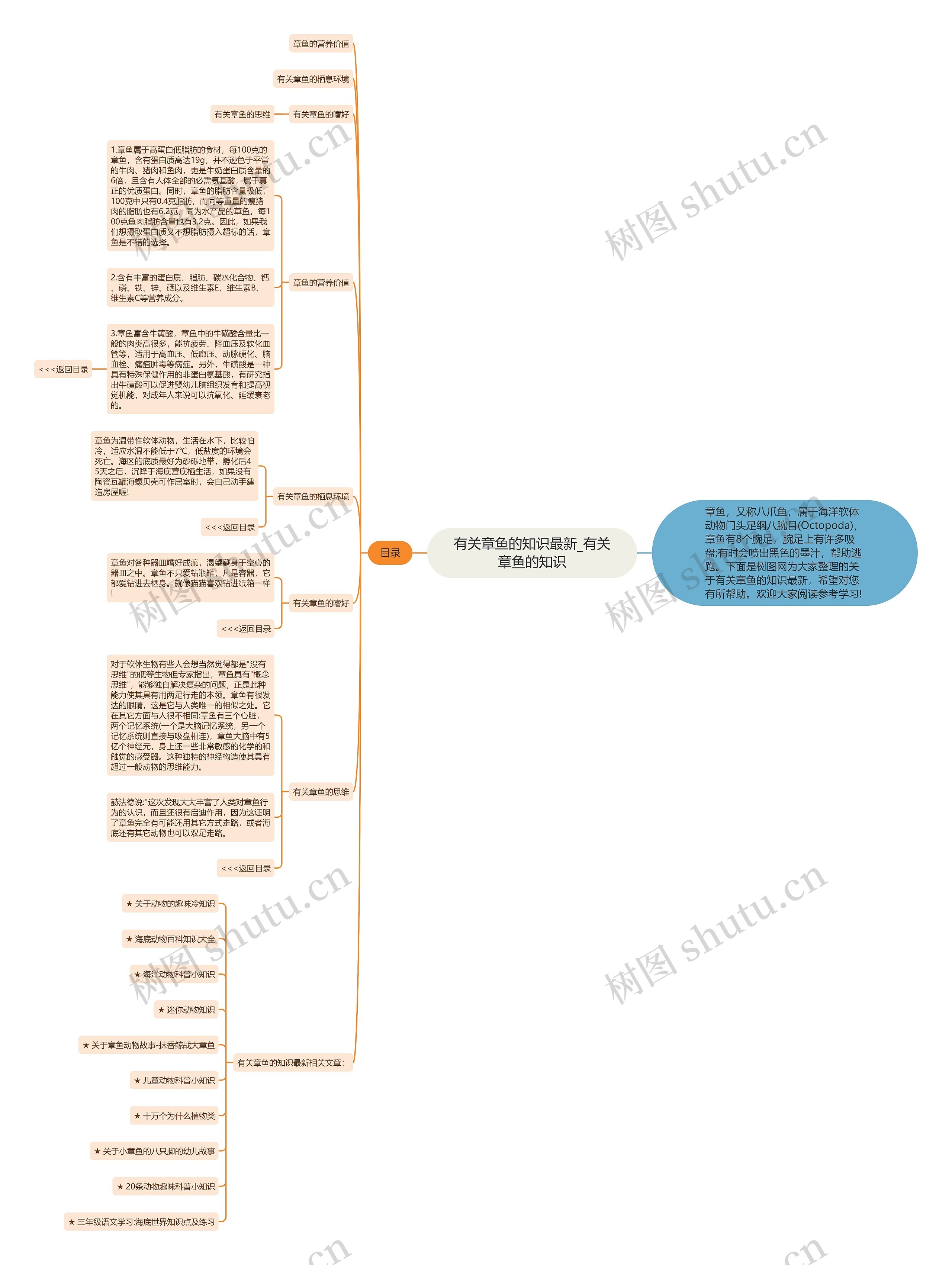 有关章鱼的知识最新_有关章鱼的知识思维导图