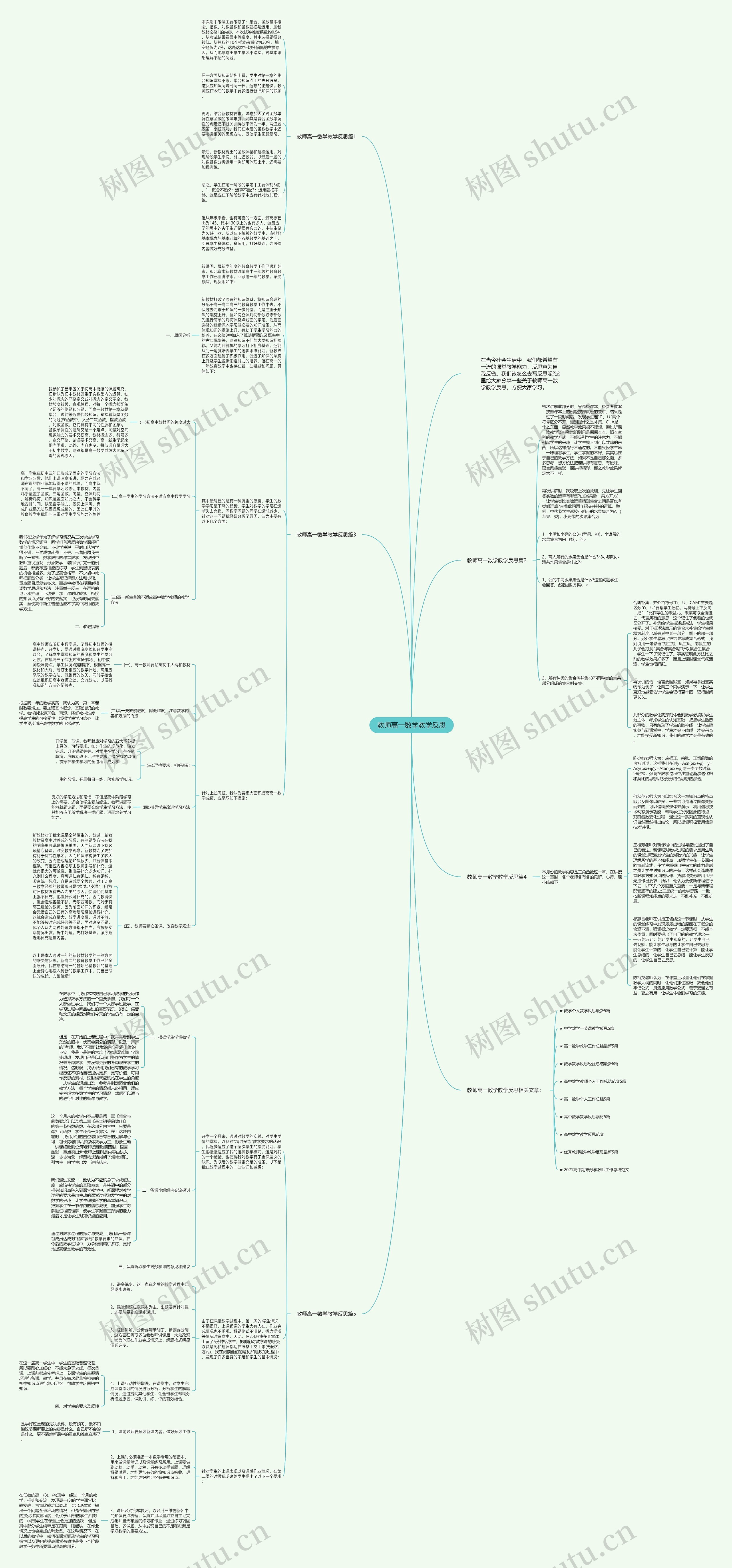 教师高一数学教学反思
