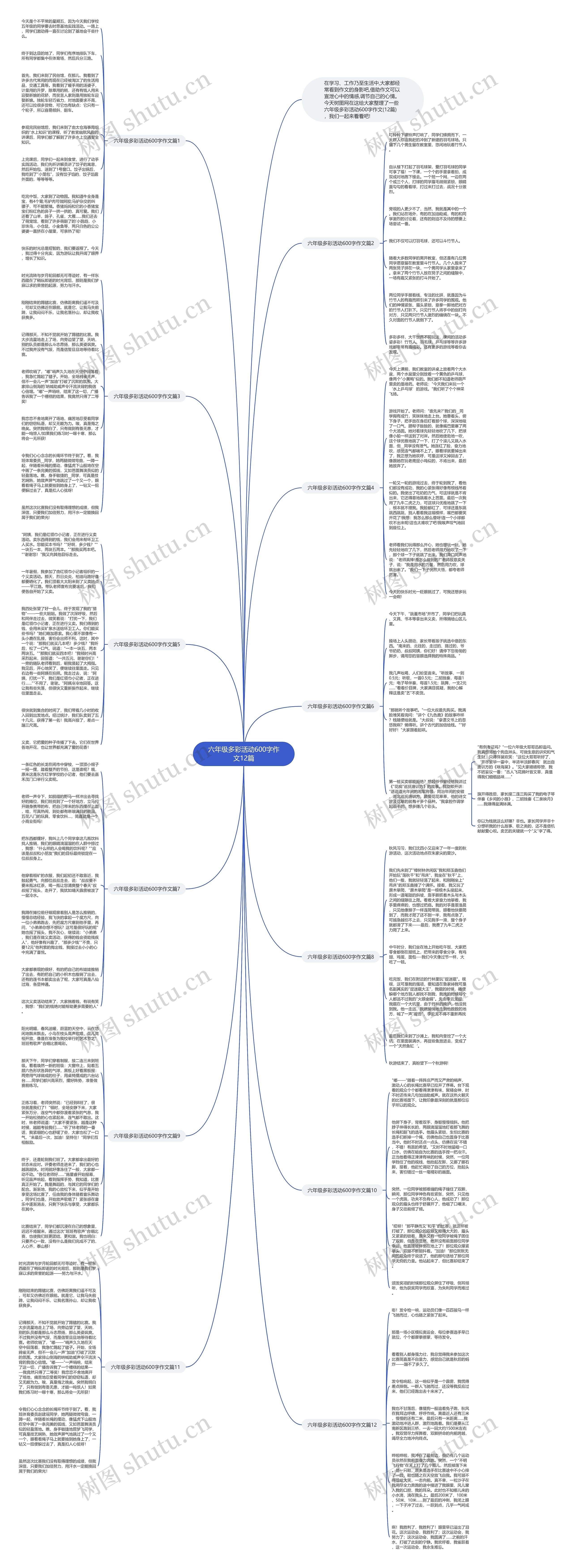 六年级多彩活动600字作文12篇