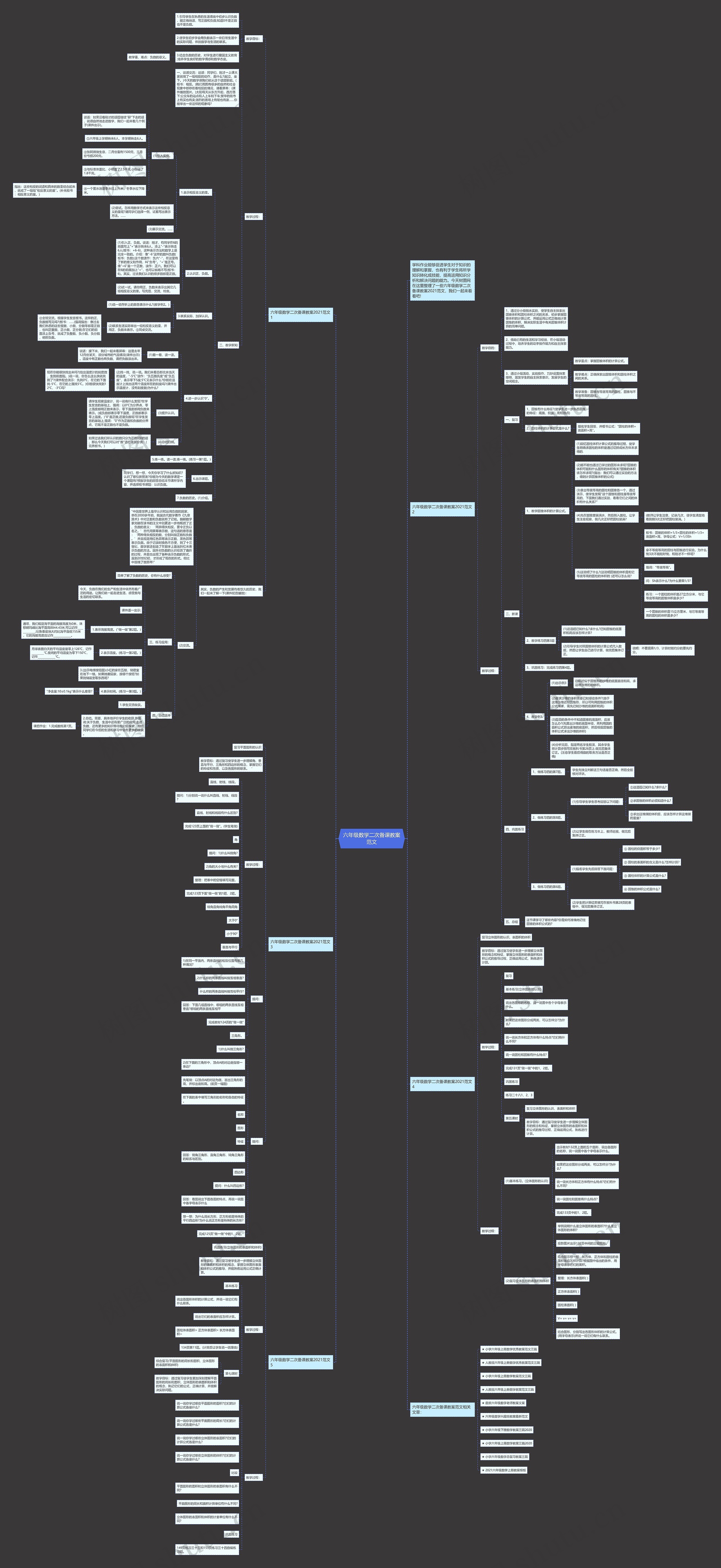 六年级数学二次备课教案范文 六年级数学二次备课教案范文