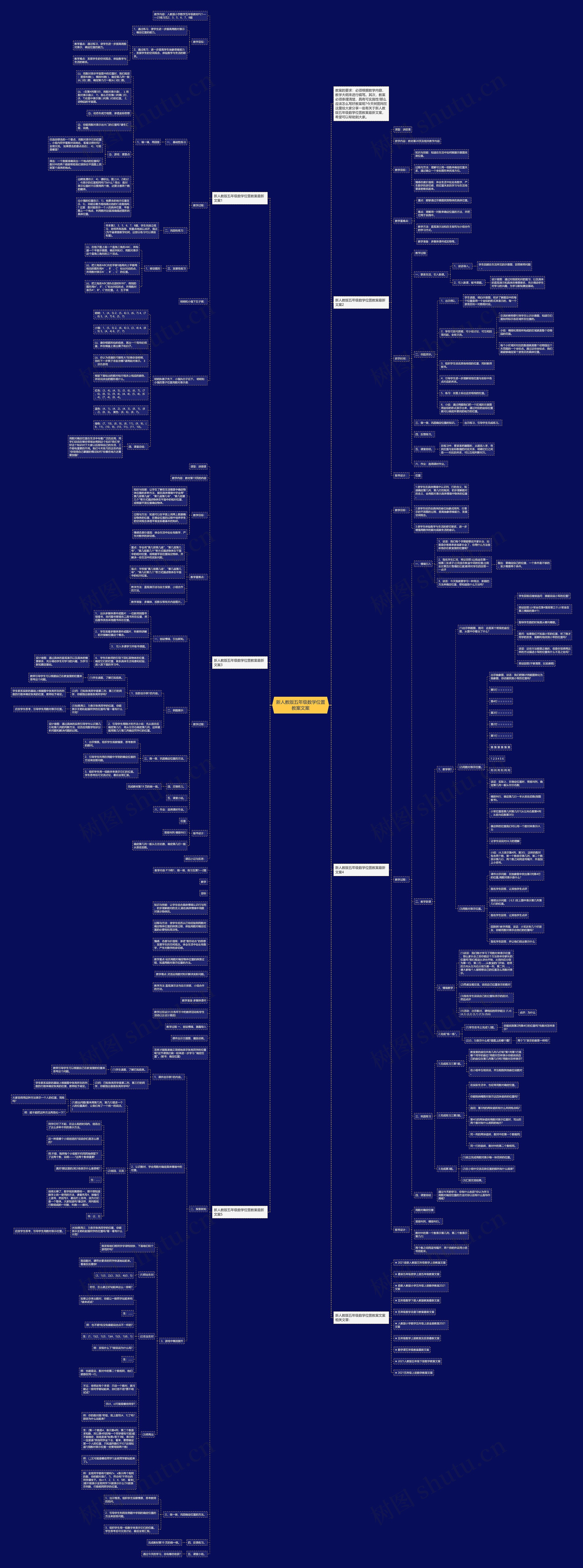 新人教版五年级数学位置教案文案 新人教版五年级数学位置教案文案
