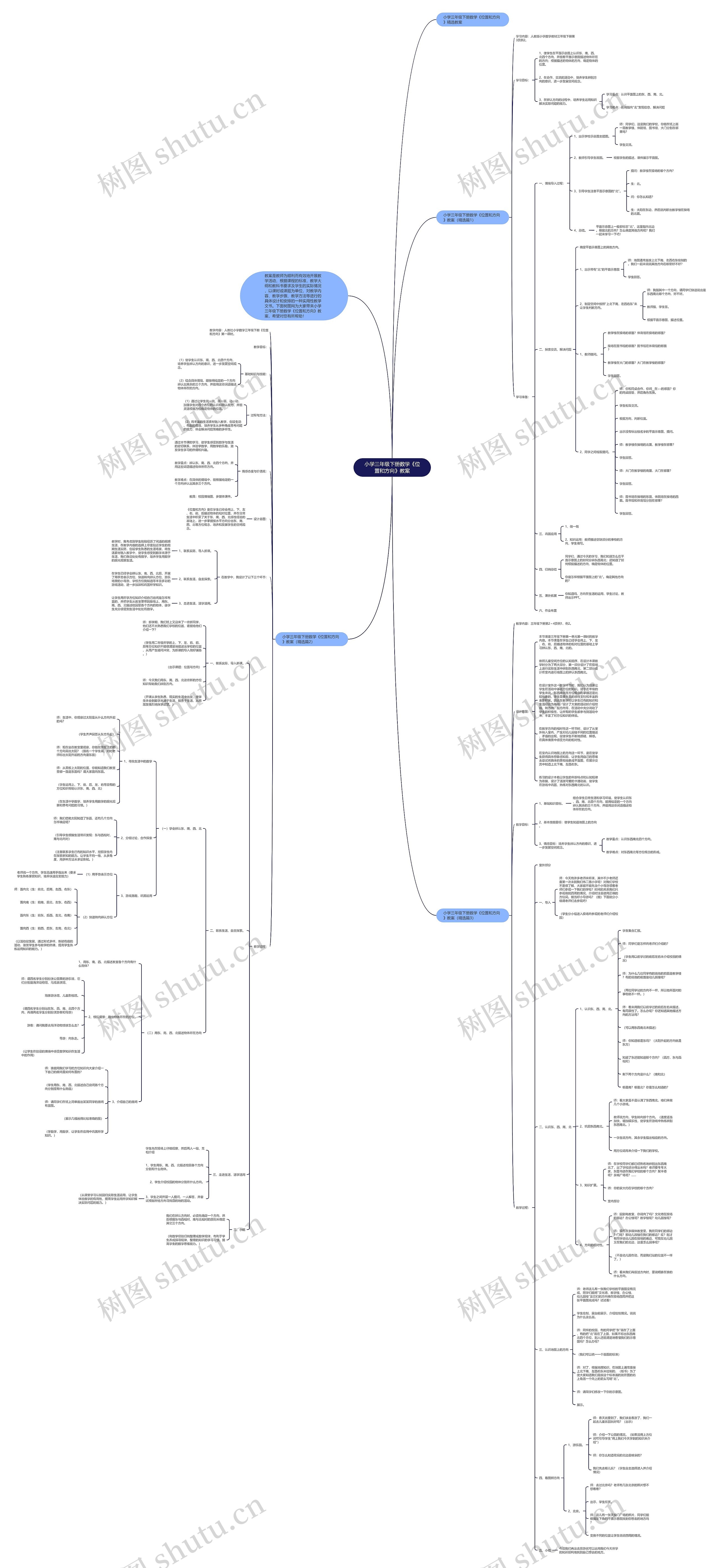 小学三年级下册数学《位置和方向》教案 小学三年级下册数学《位置和方向》教案