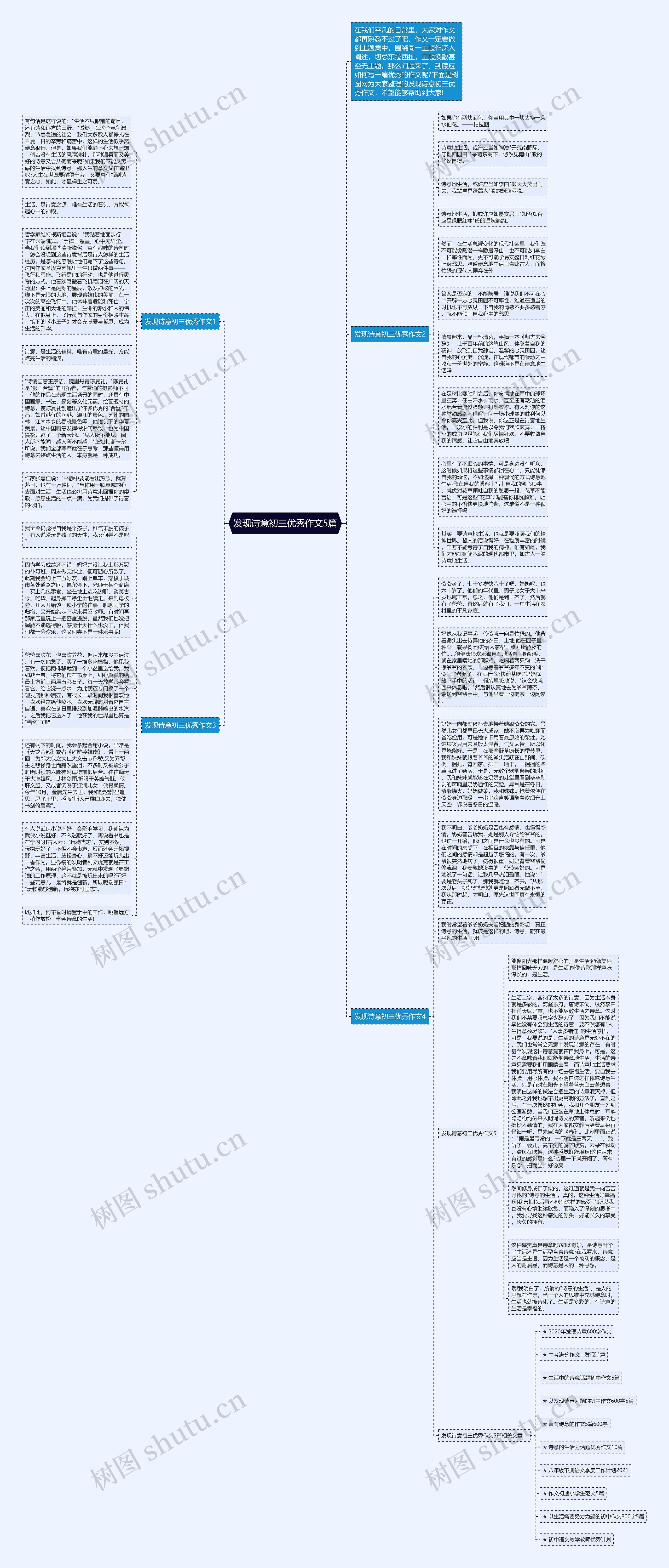 发现诗意初三优秀作文5篇思维导图