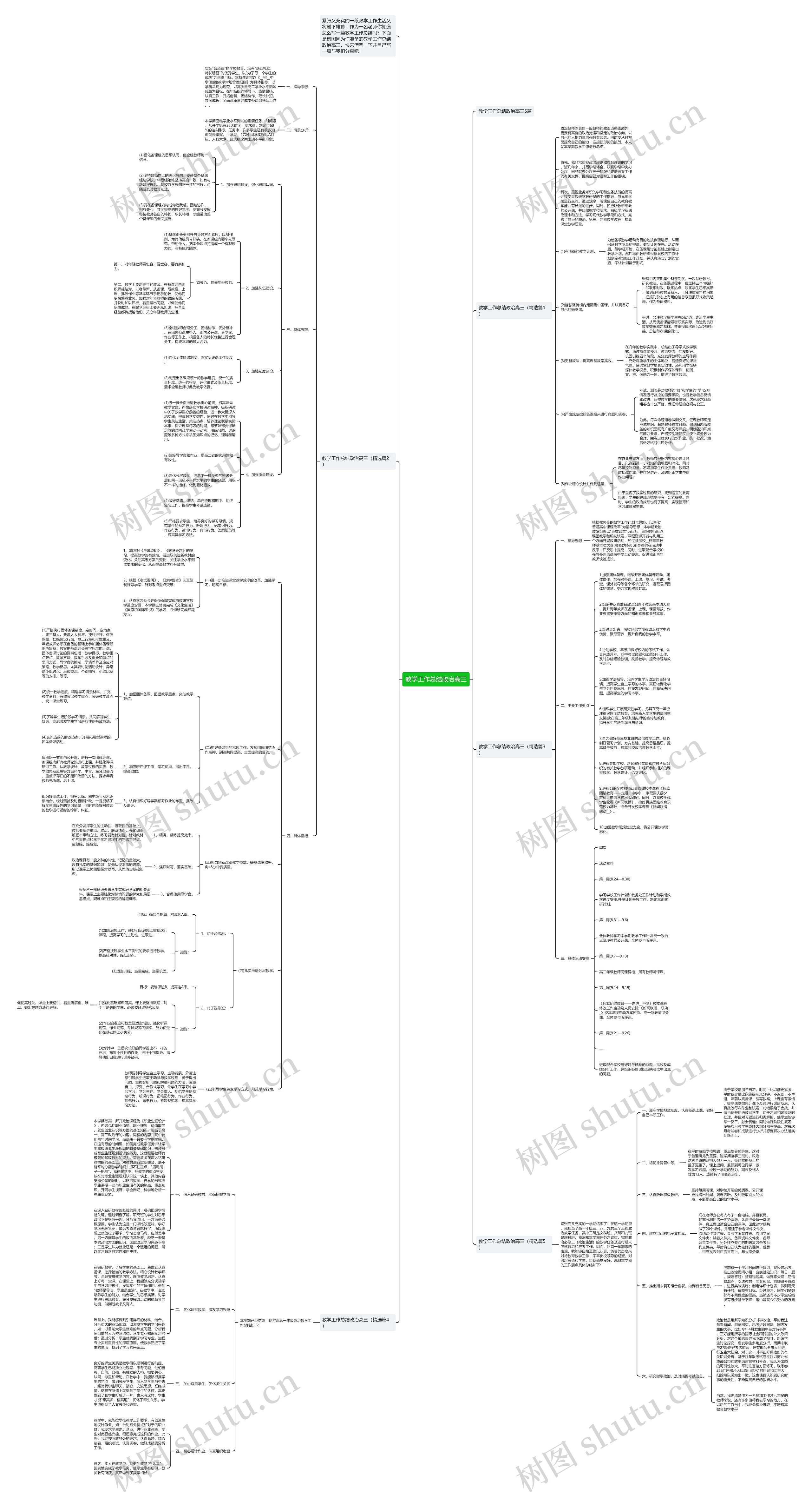 教学工作总结政治高三