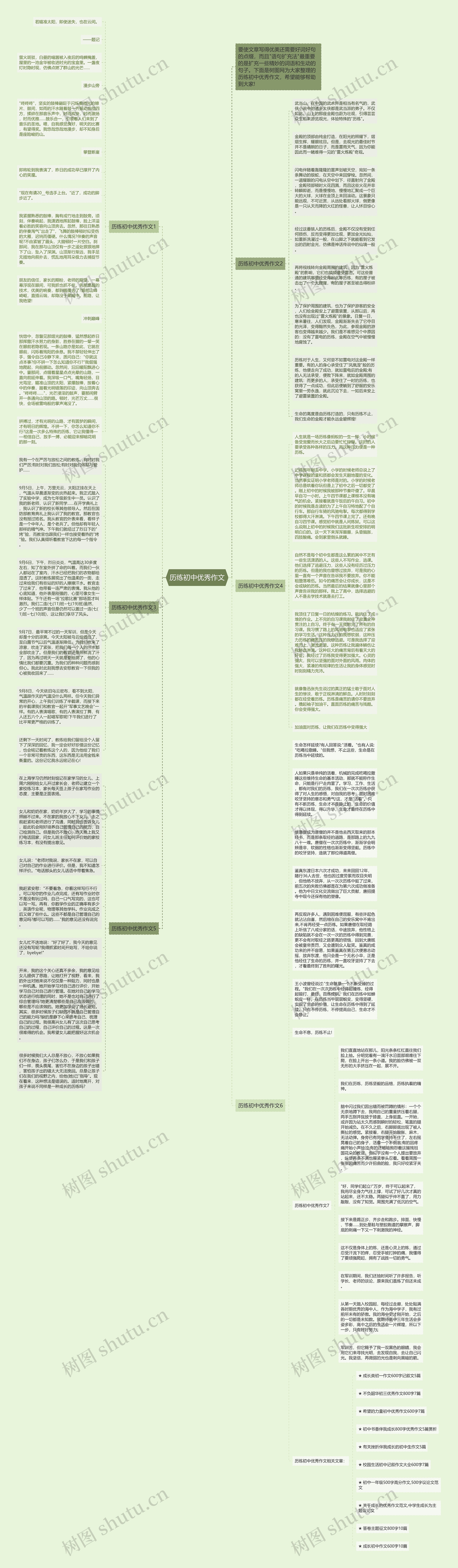 历练初中优秀作文思维导图