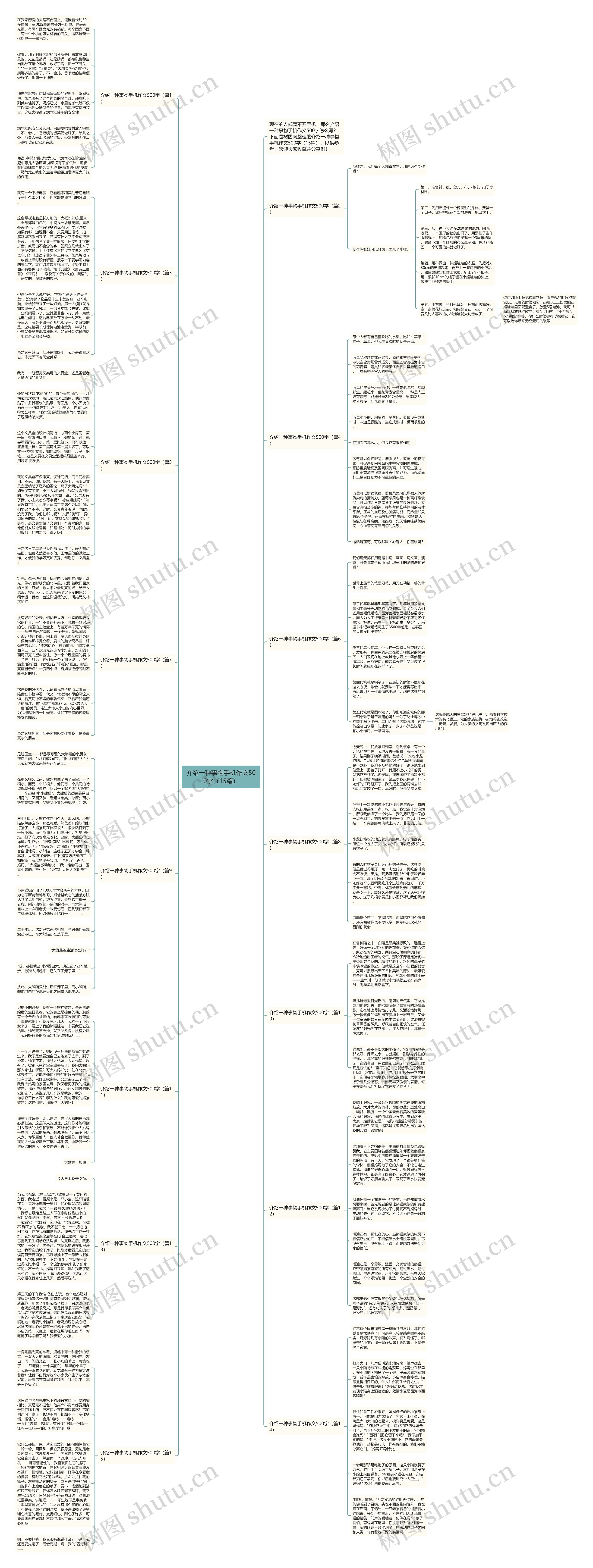 介绍一种事物手机作文500字（15篇）