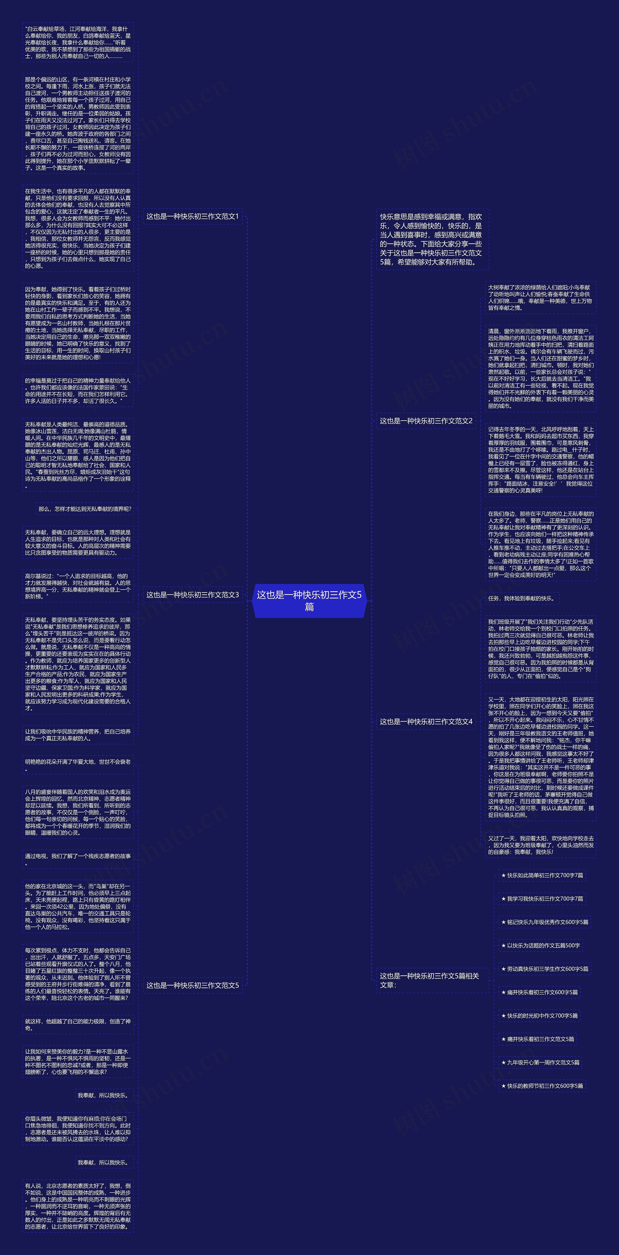 这也是一种快乐初三作文5篇思维导图