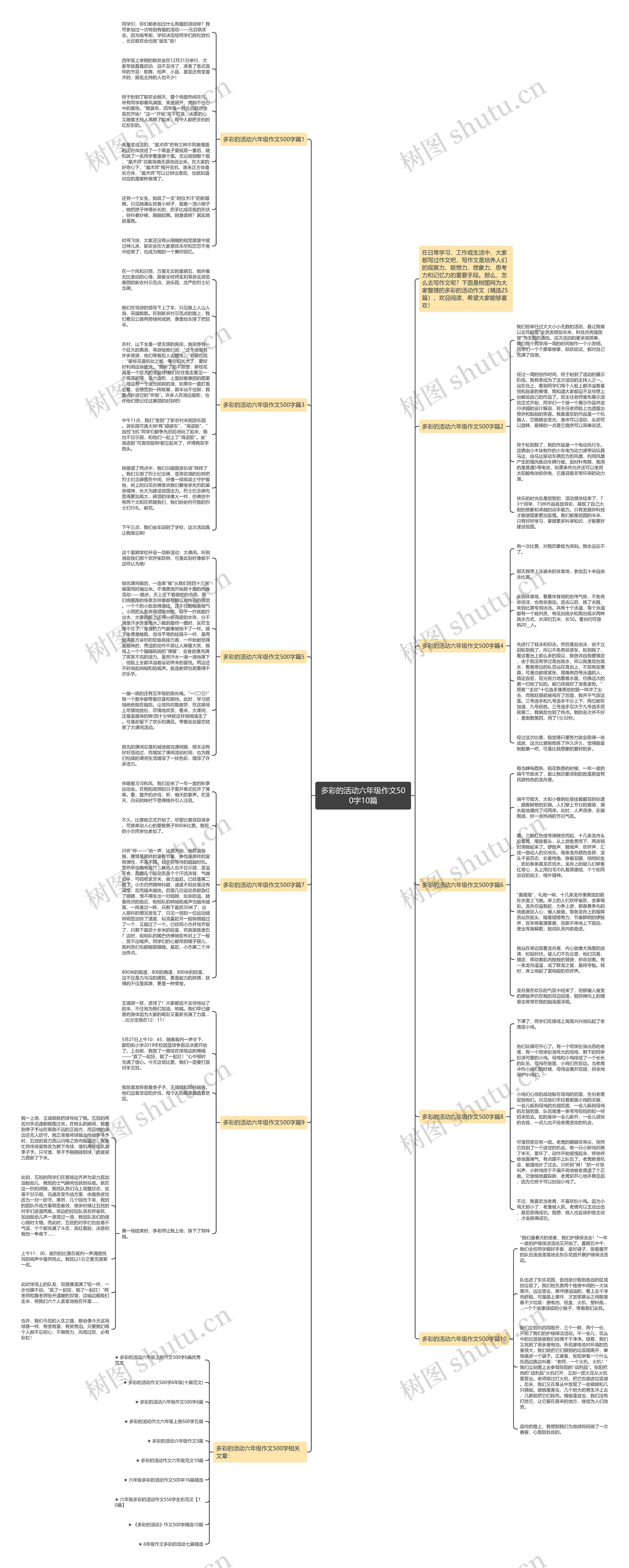 多彩的活动六年级作文500字10篇