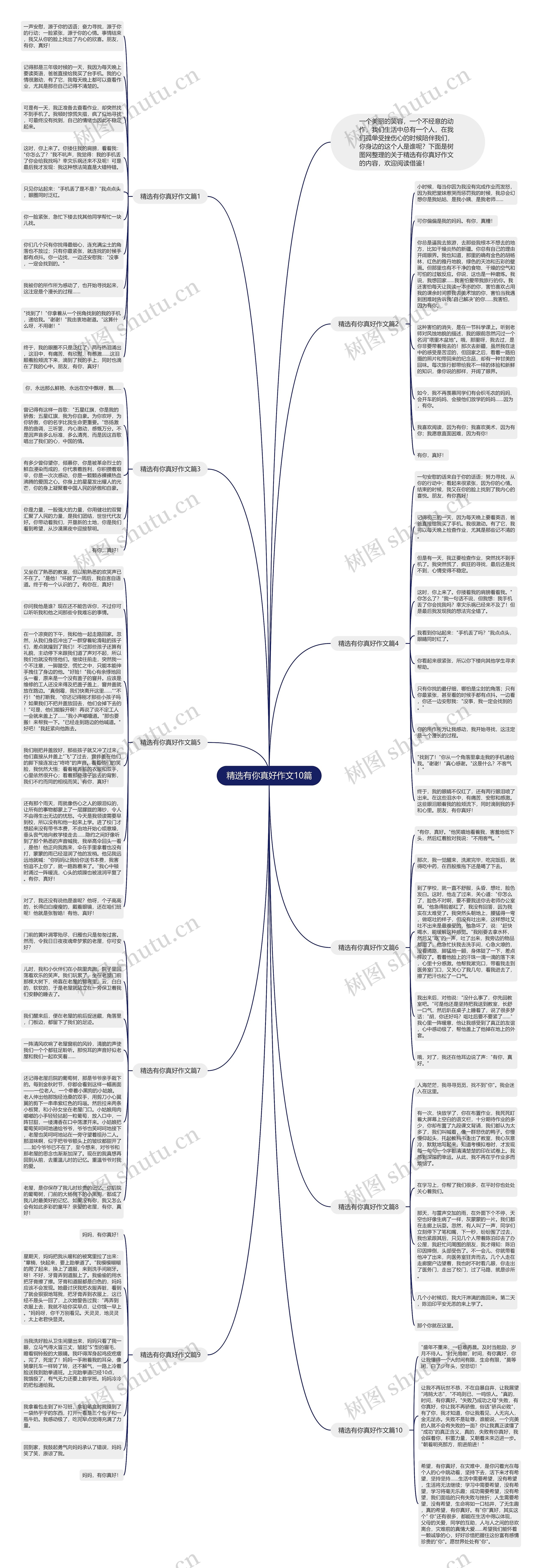 精选有你真好作文10篇思维导图