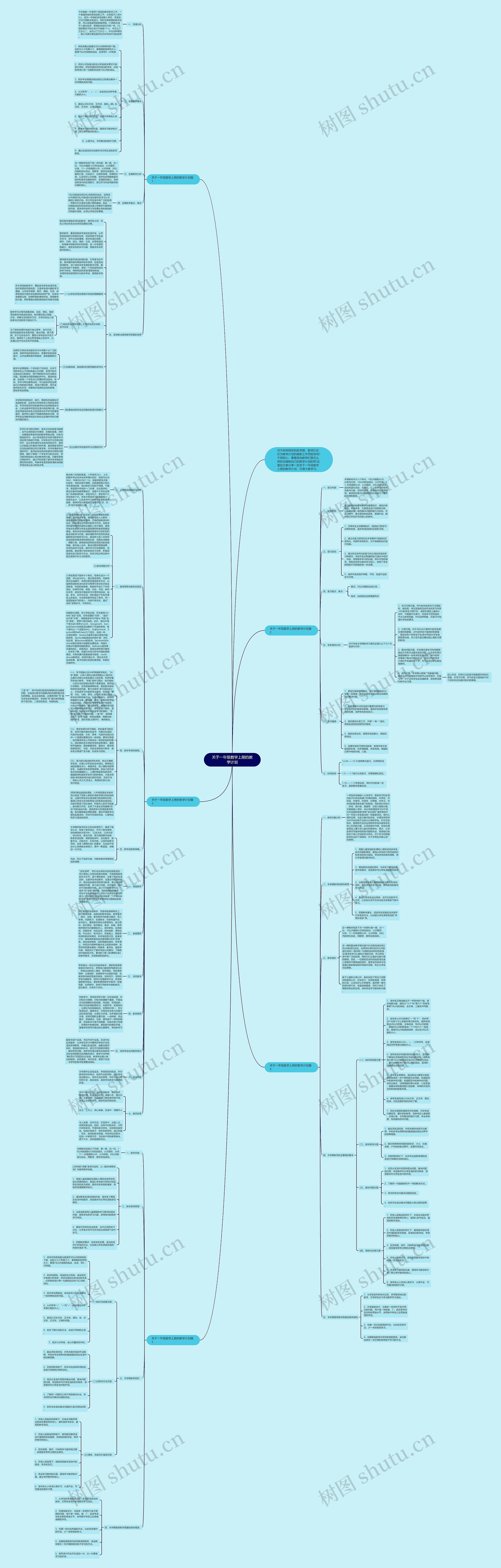 关于一年级数学上册的教学计划 关于一年级数学上册的教学计划