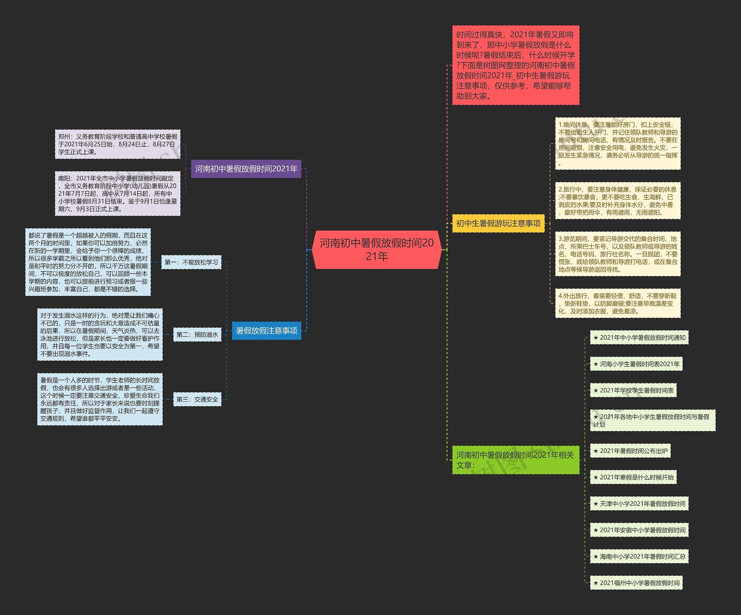 河南初中暑假放假时间2021年 河南初中暑假放假时间2021年