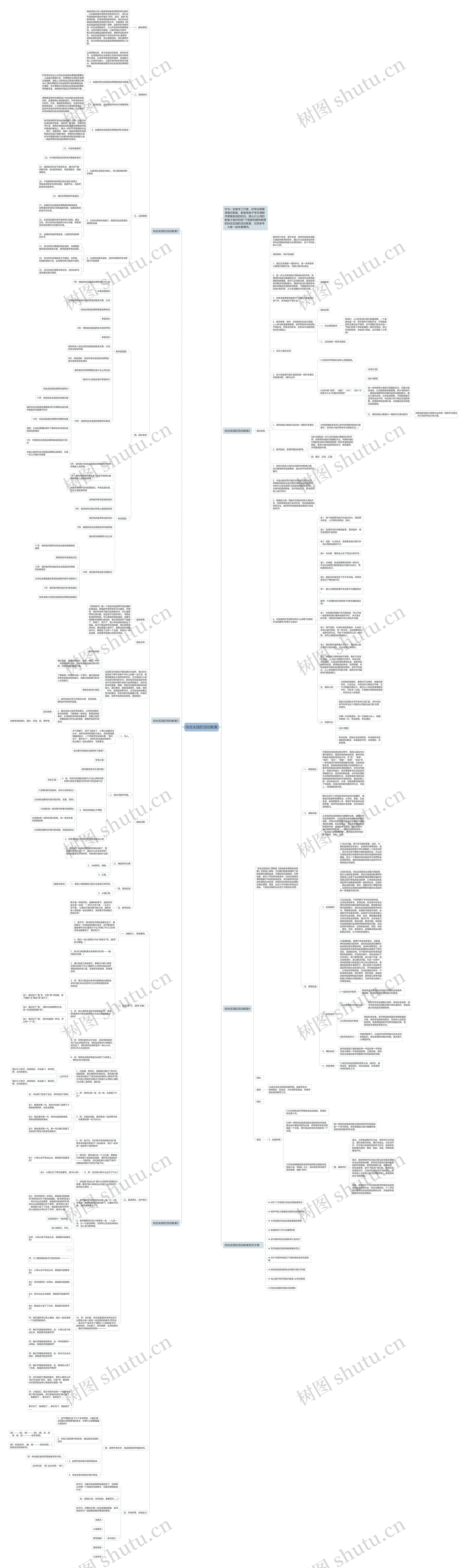 综合实践的活动教案思维导图