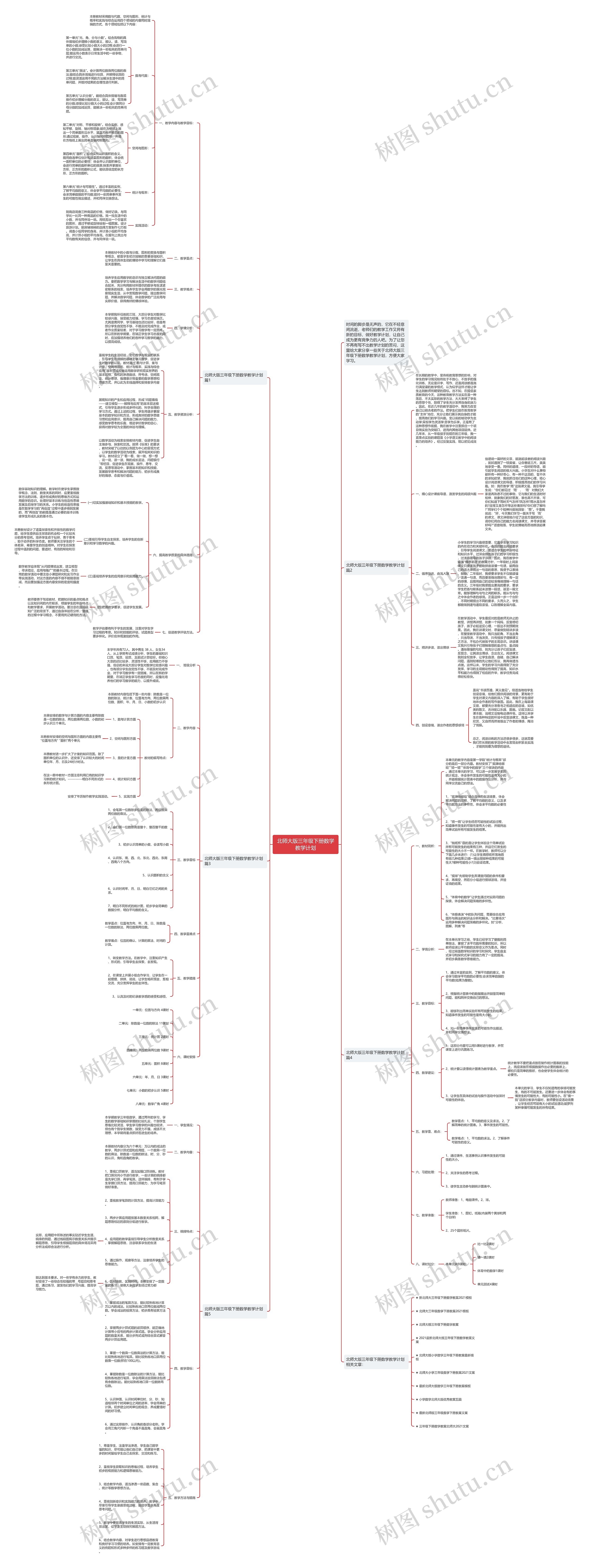 北师大版三年级下册数学教学计划