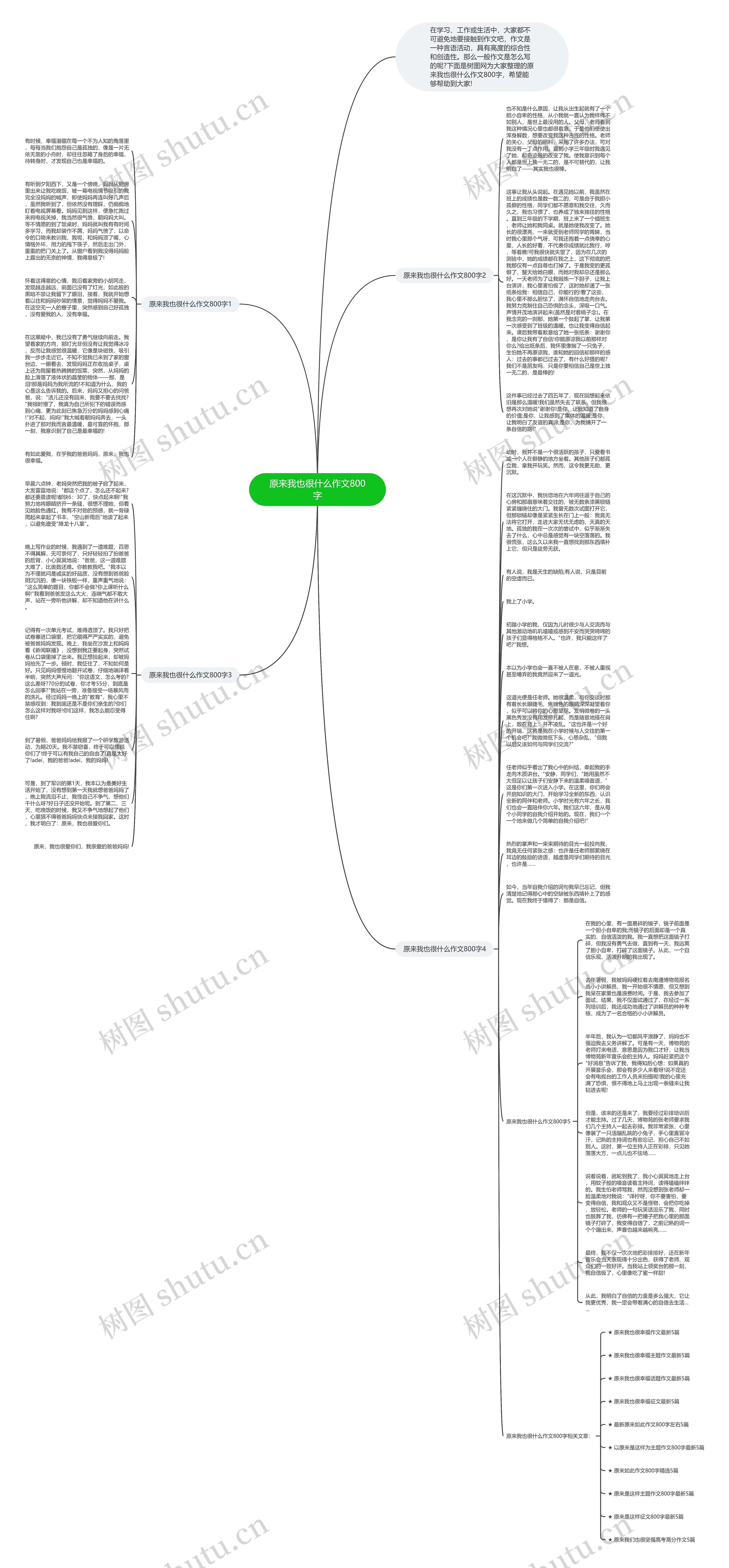 原来我也很什么作文800字思维导图